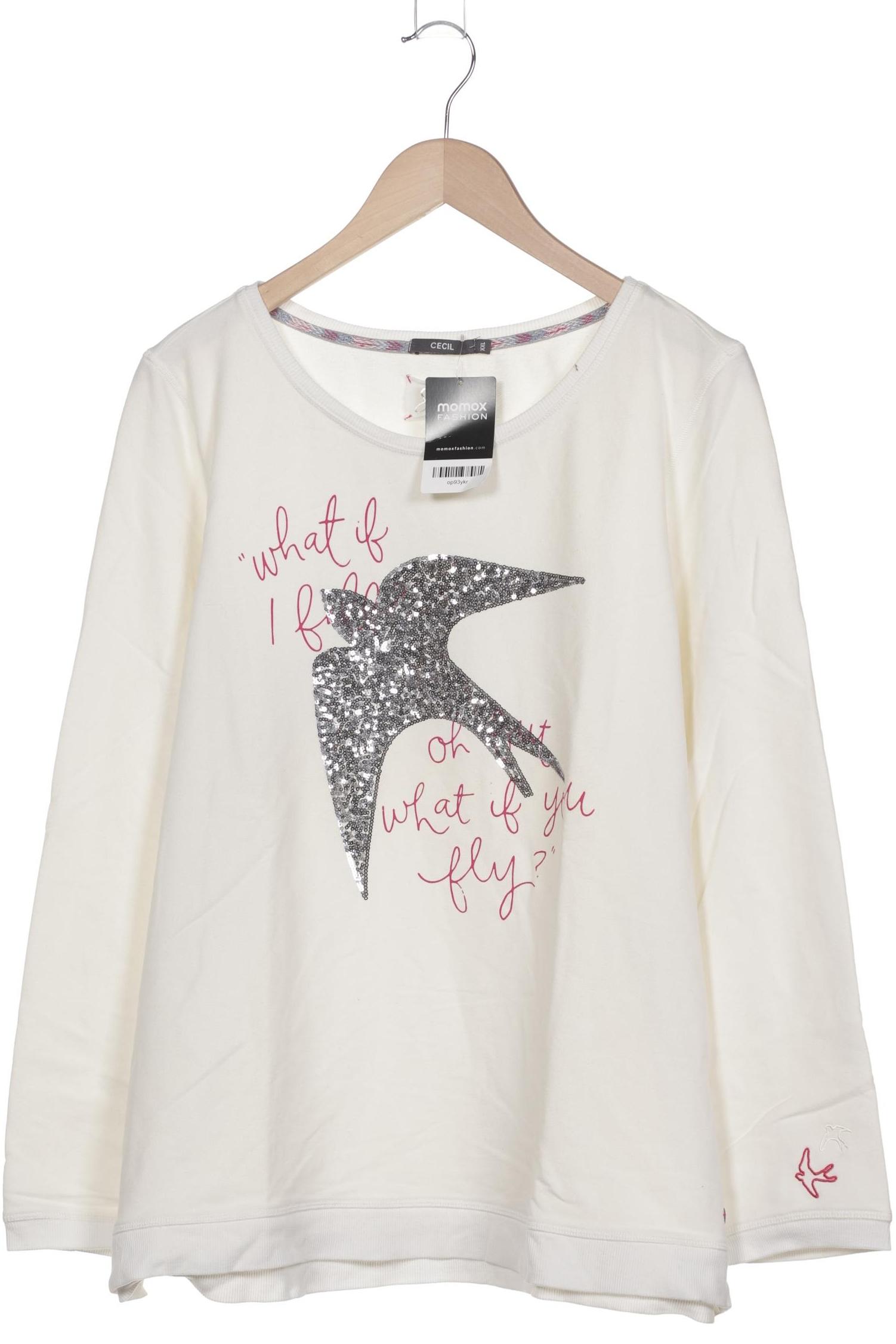 

Cecil Damen Sweatshirt, cremeweiß, Gr. 46