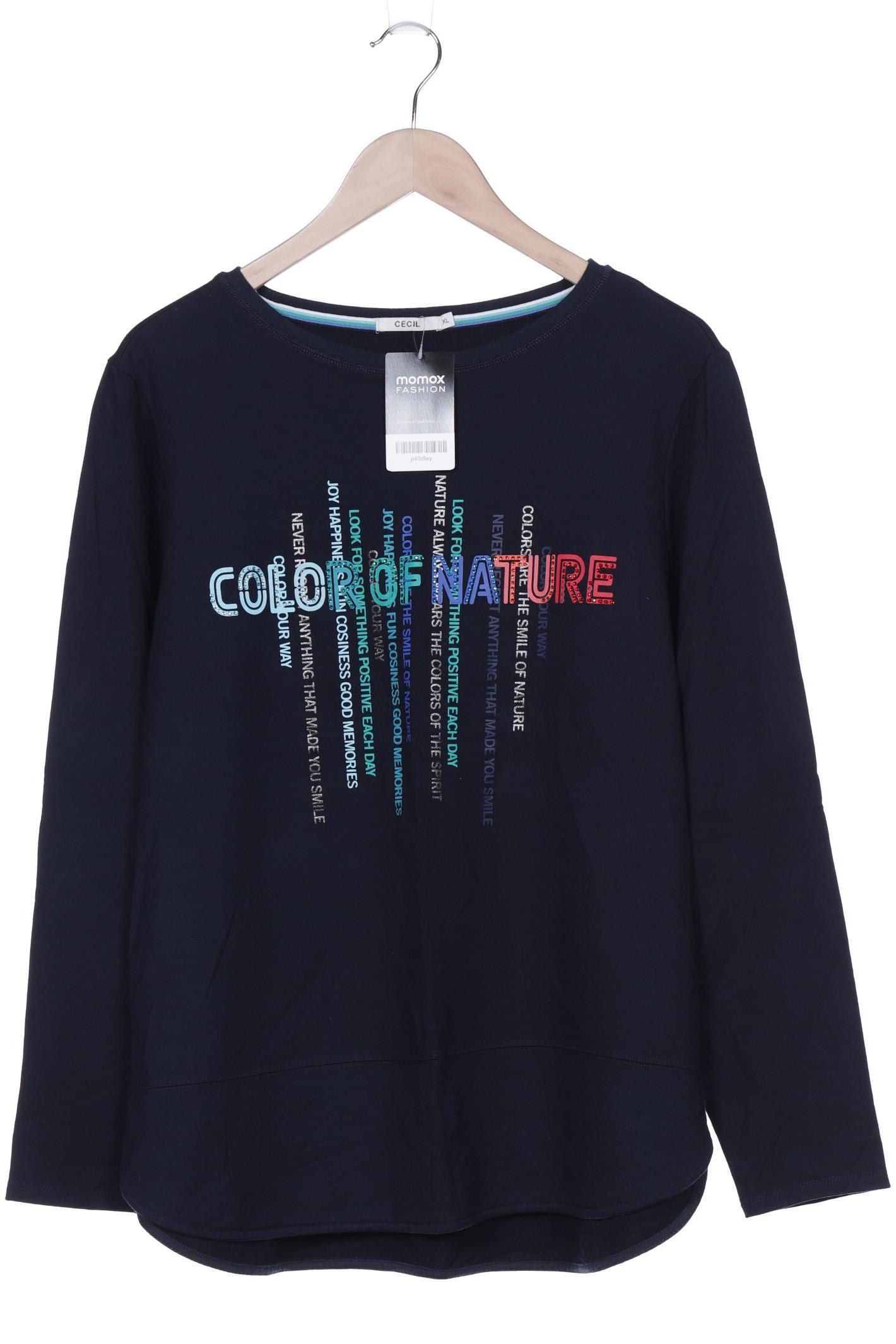 

Cecil Damen Sweatshirt, marineblau, Gr. 44