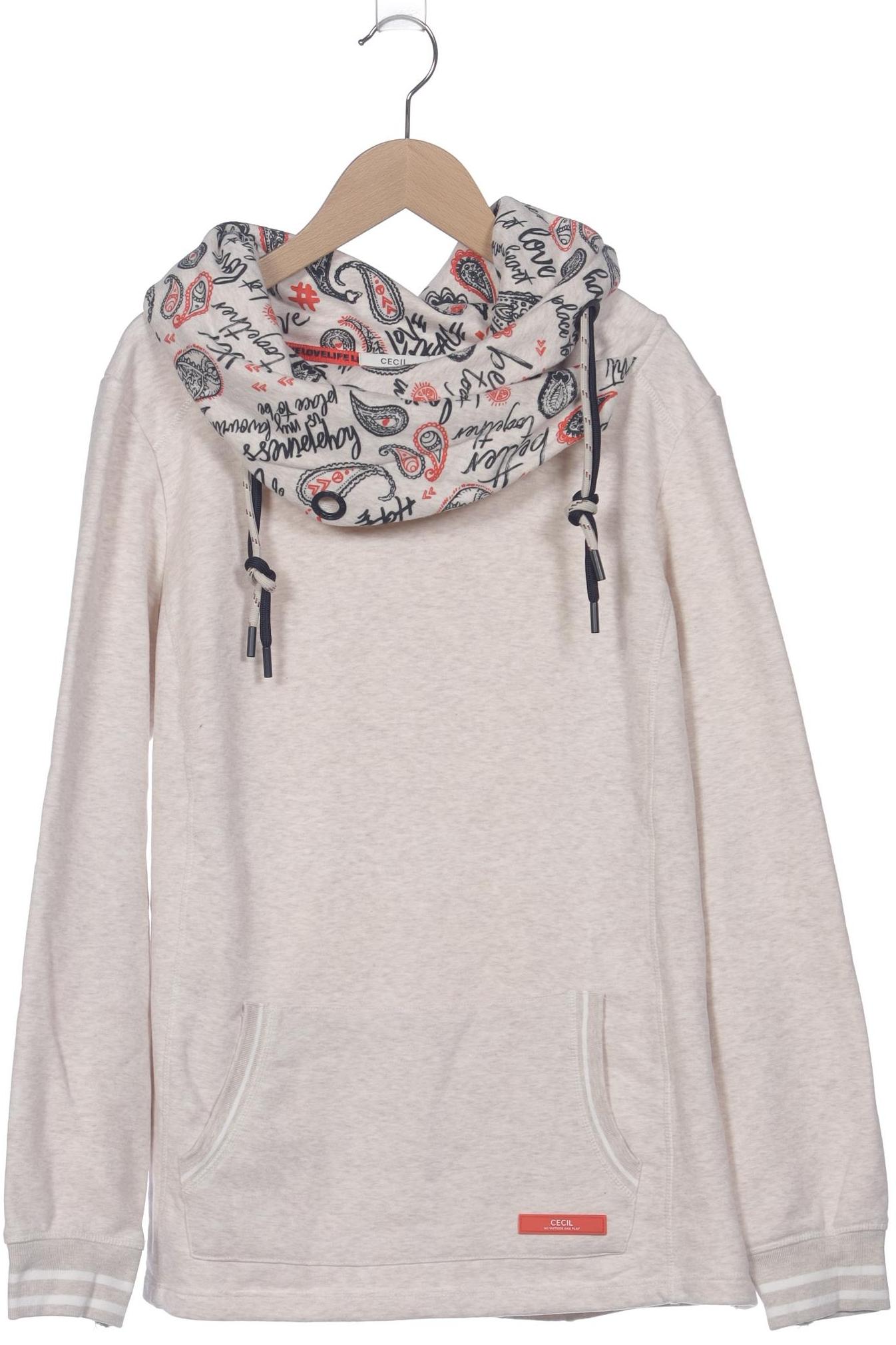 

Cecil Damen Sweatshirt, cremeweiß, Gr. 42