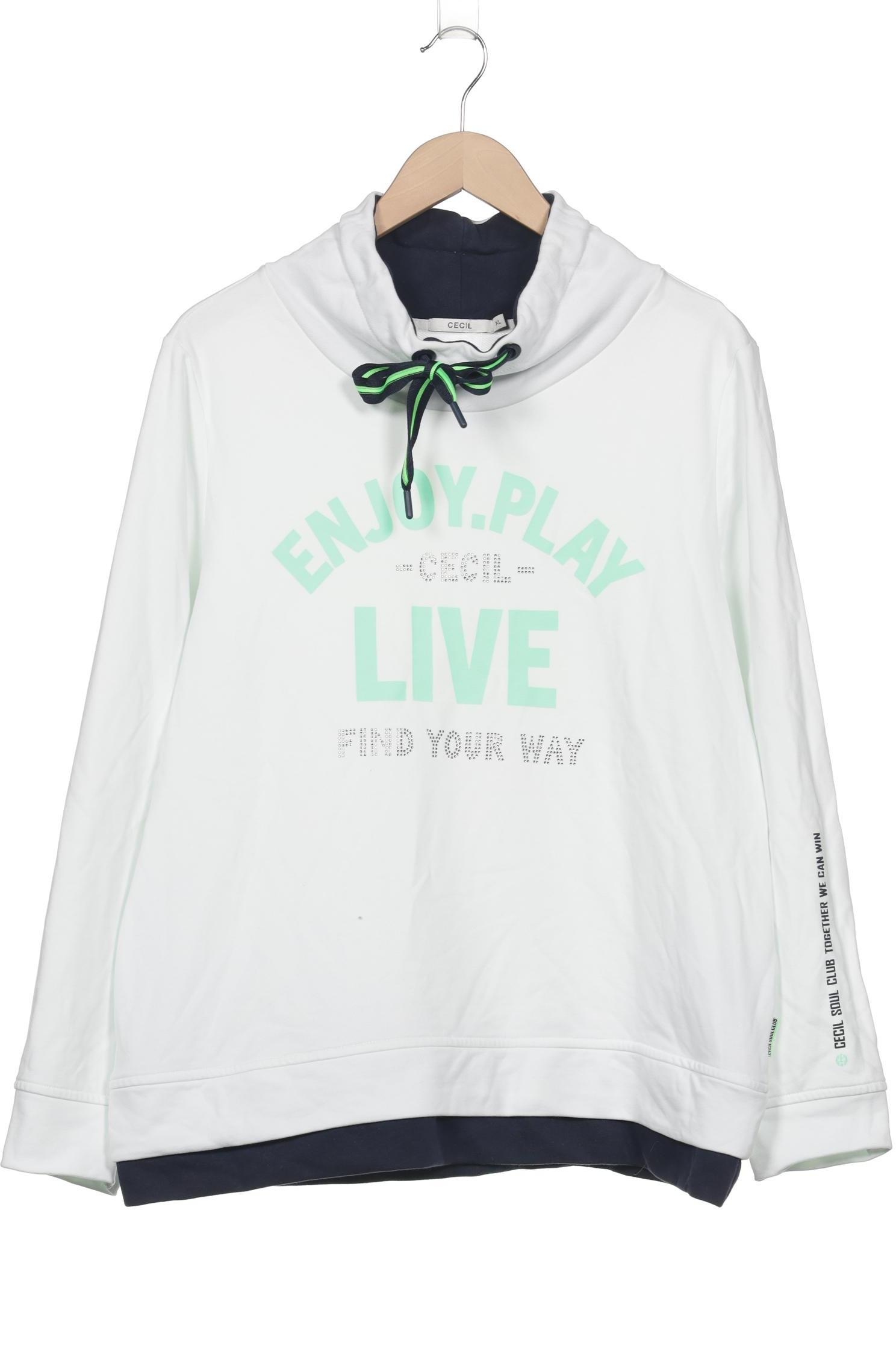 

Cecil Damen Sweatshirt, weiß, Gr. 44