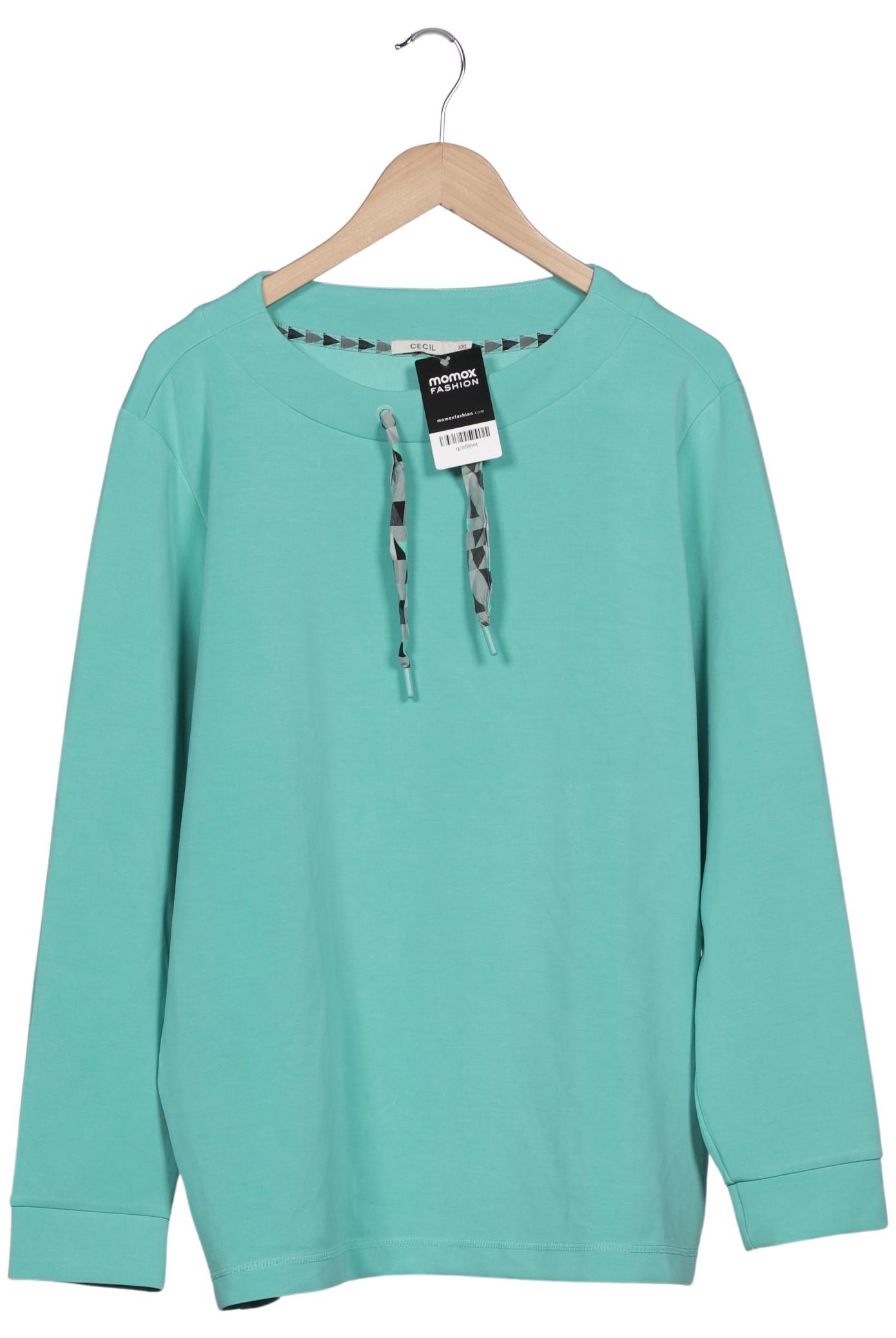 

Cecil Damen Sweatshirt, türkis, Gr. 46