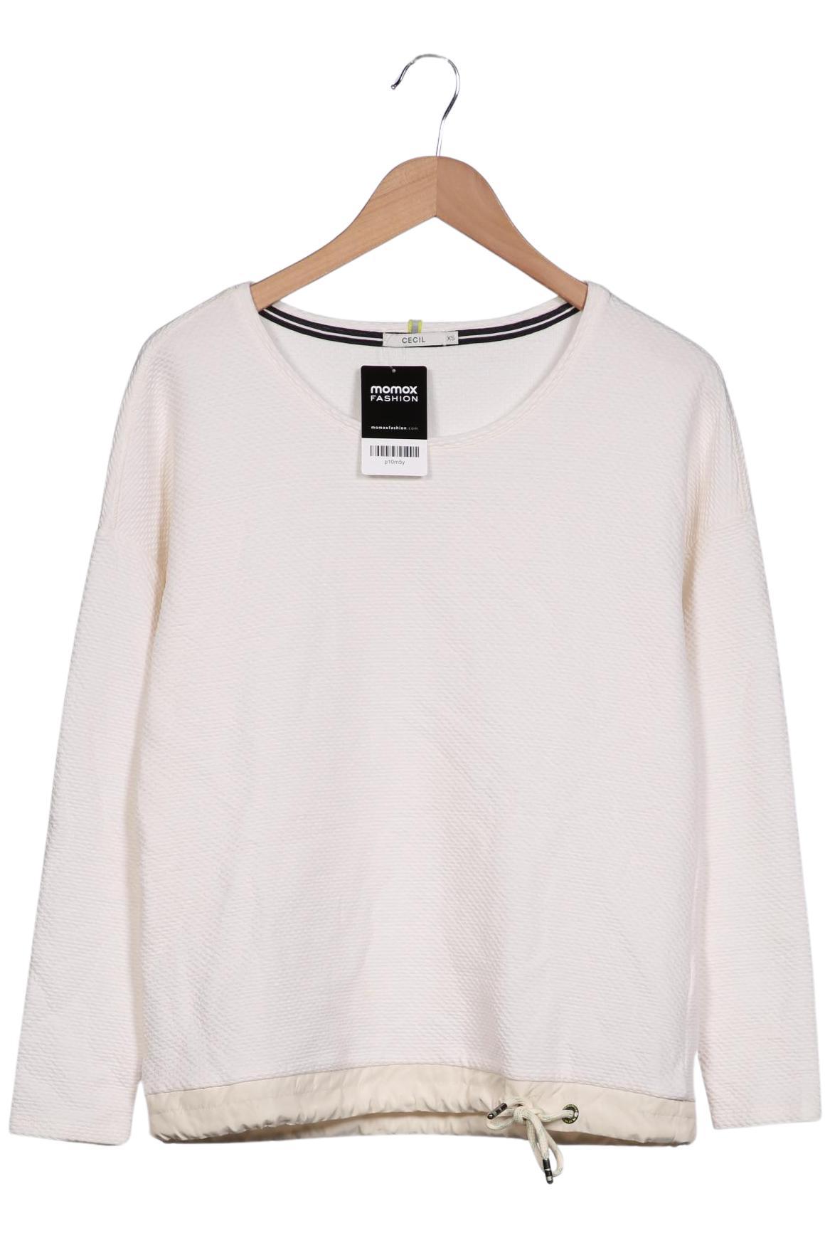 

Cecil Damen Sweatshirt, cremeweiß, Gr. 34