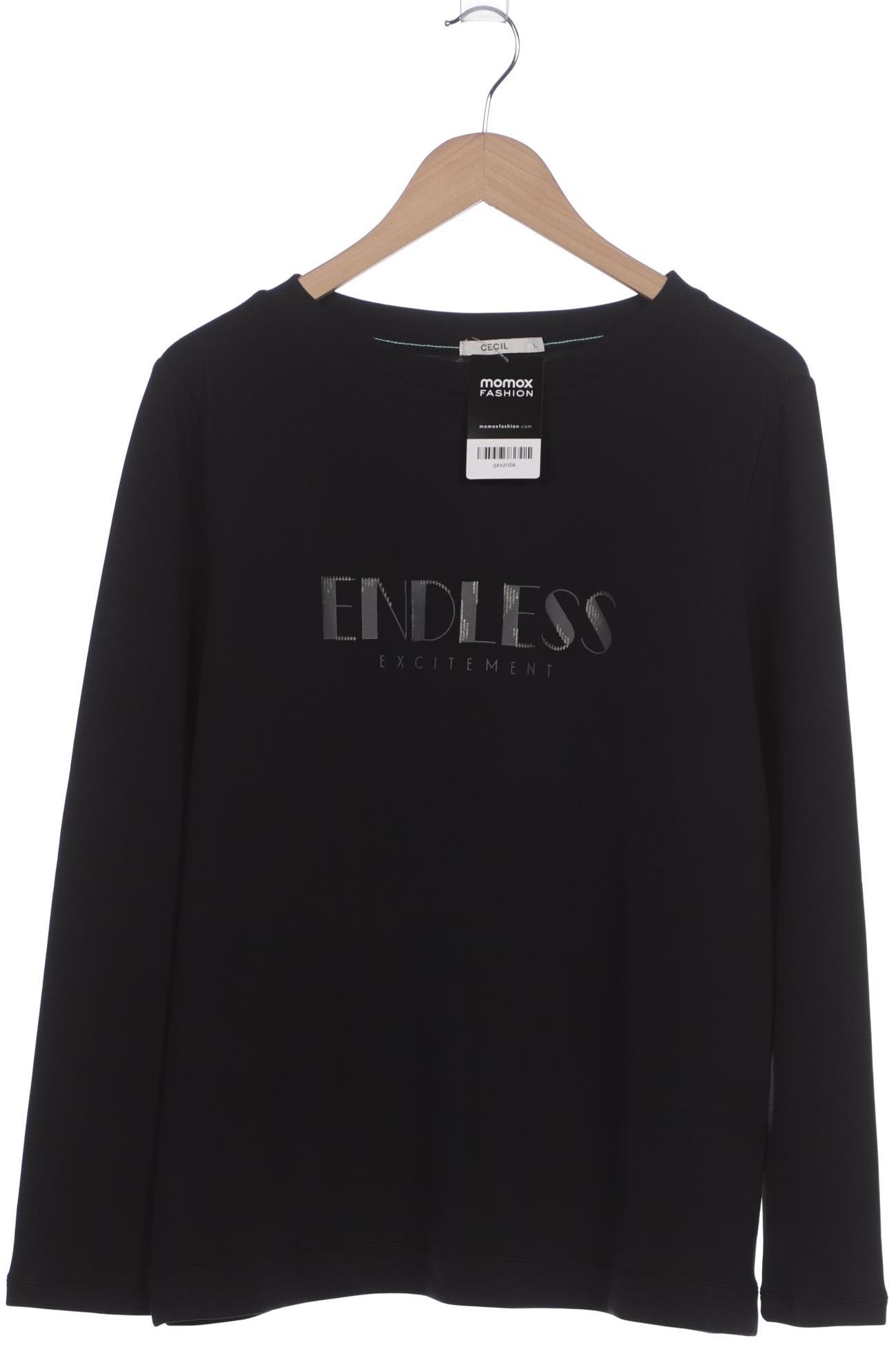 

Cecil Damen Sweatshirt, schwarz, Gr. 42