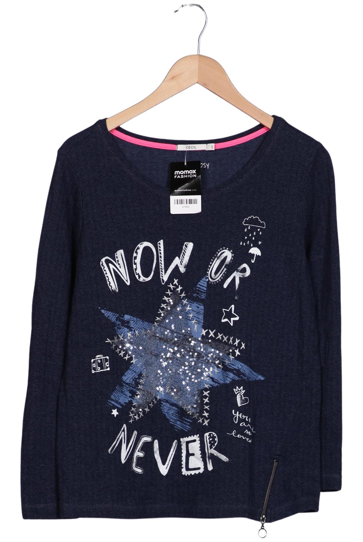 

Cecil Damen Sweatshirt, marineblau, Gr. 38