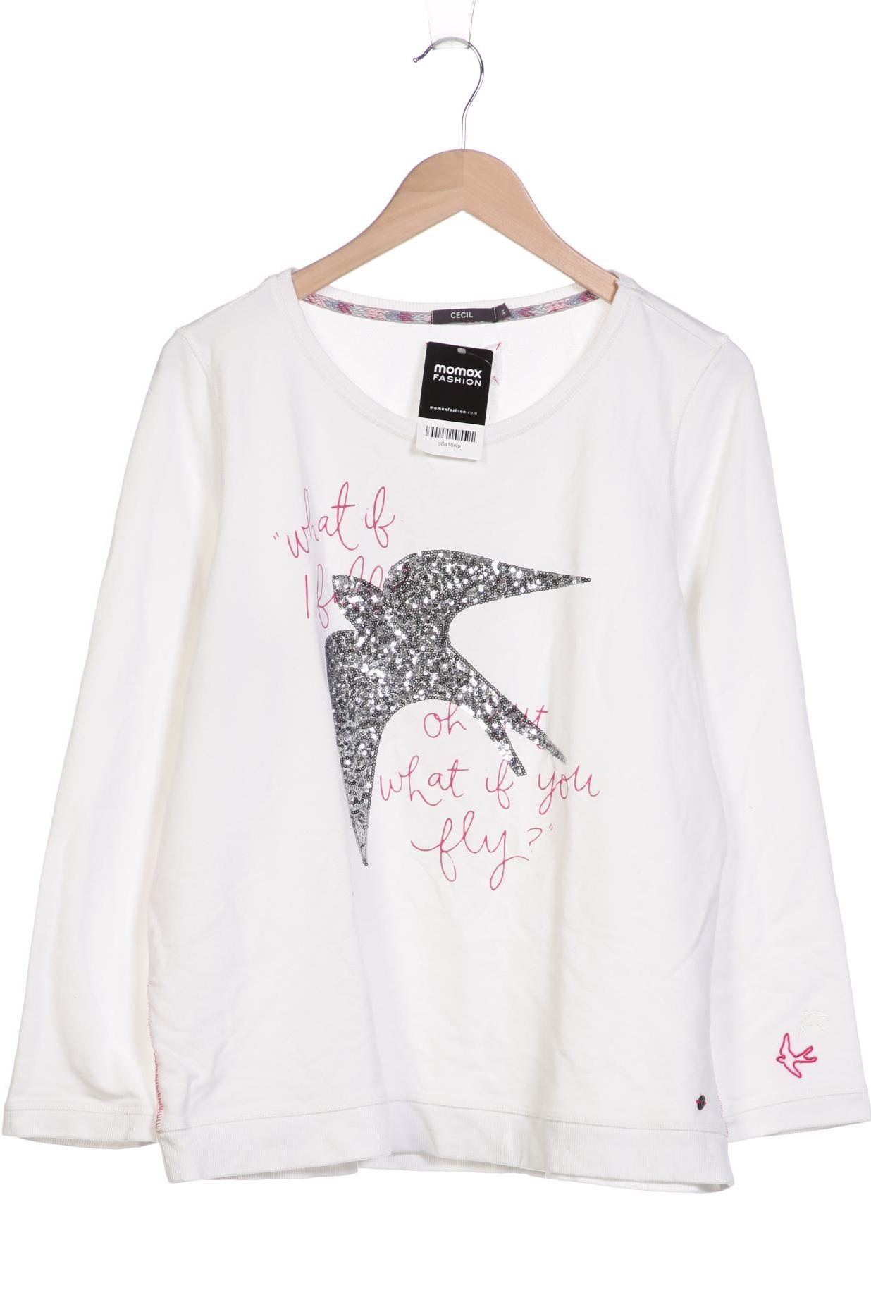 

Cecil Damen Sweatshirt, weiß, Gr. 44