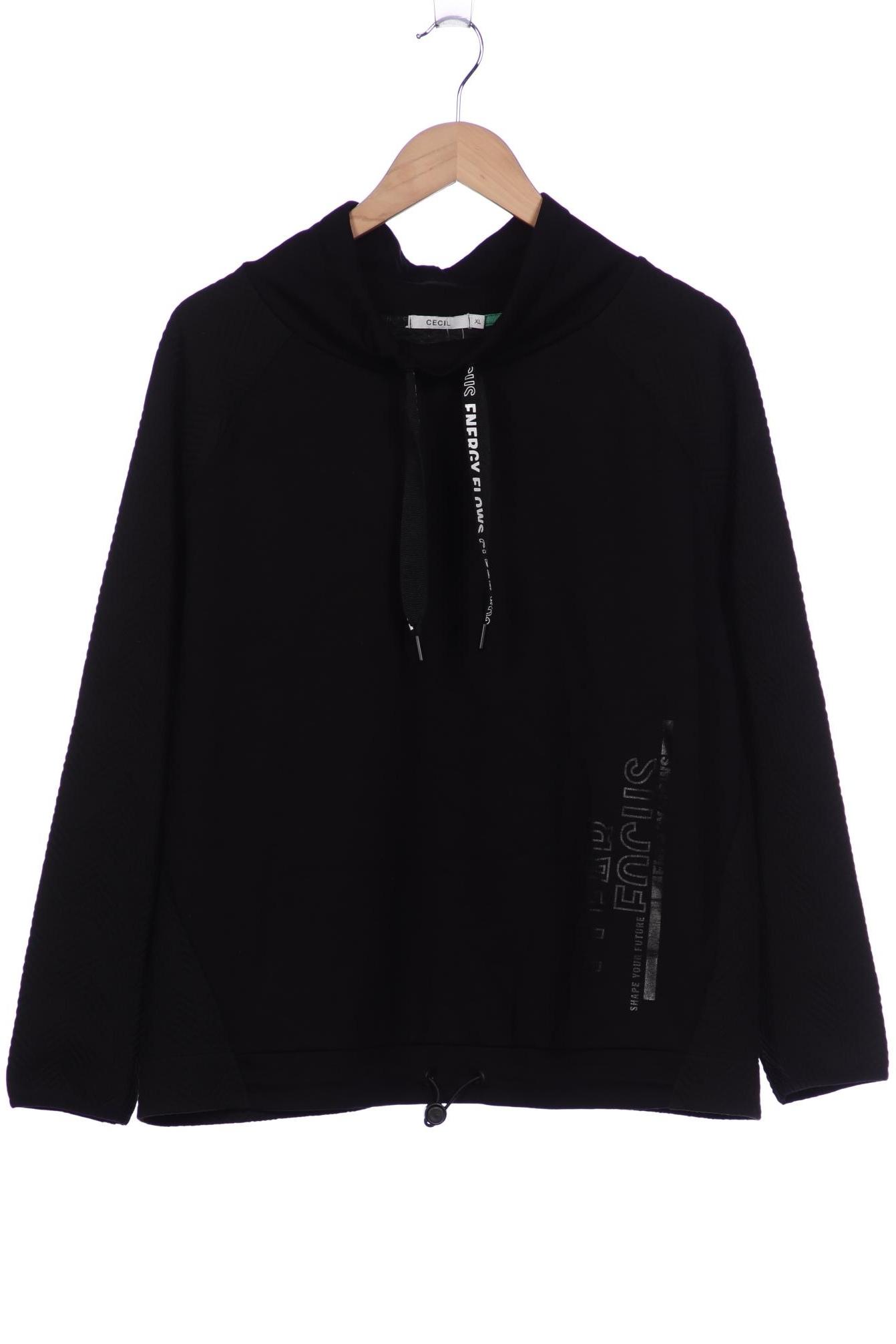 

Cecil Damen Sweatshirt, schwarz, Gr. 44