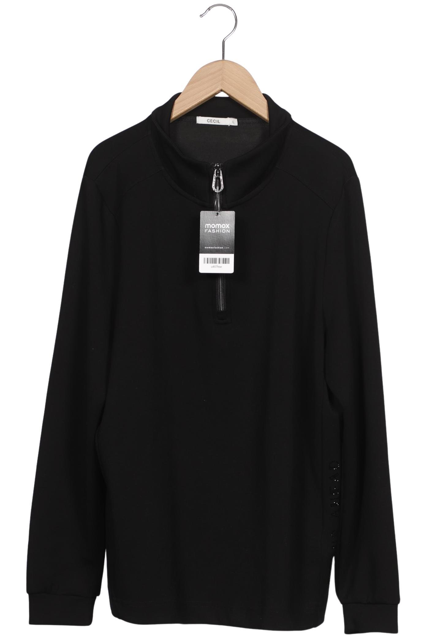 

Cecil Damen Sweatshirt, schwarz, Gr. 42