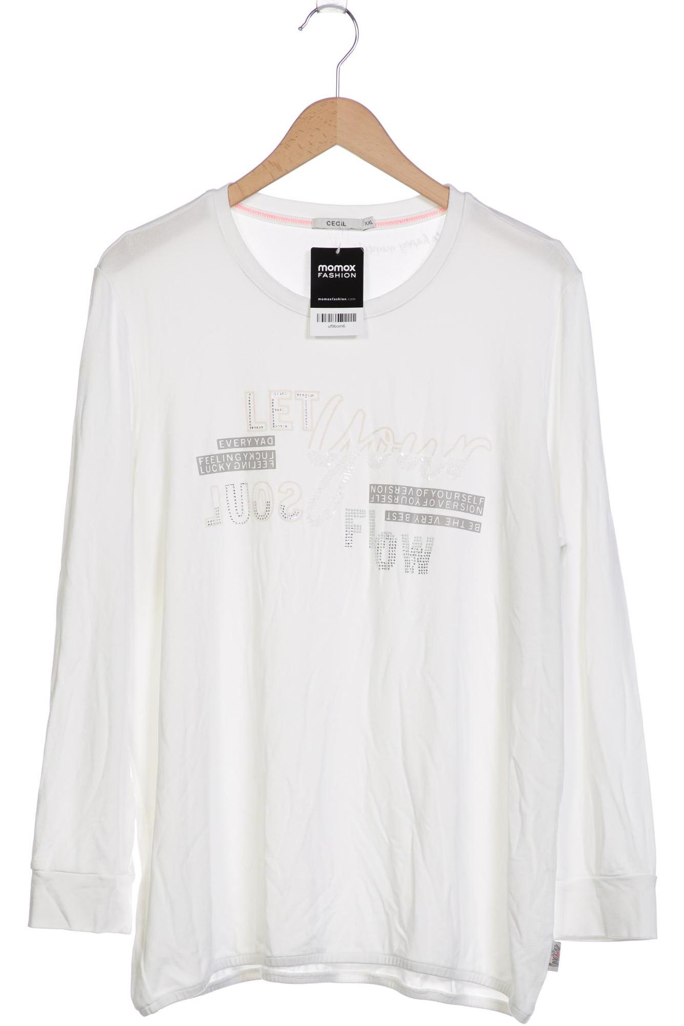 

Cecil Damen Sweatshirt, weiß, Gr. 46