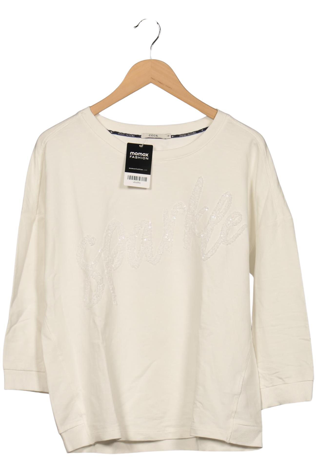 

Cecil Damen Sweatshirt, cremeweiß, Gr. 38