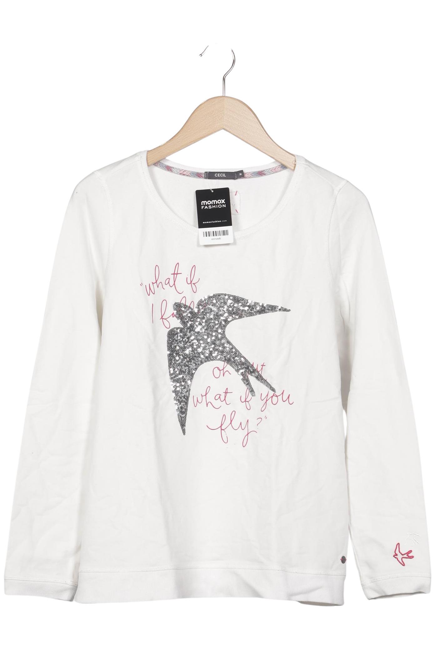 

Cecil Damen Sweatshirt, weiß, Gr. 38