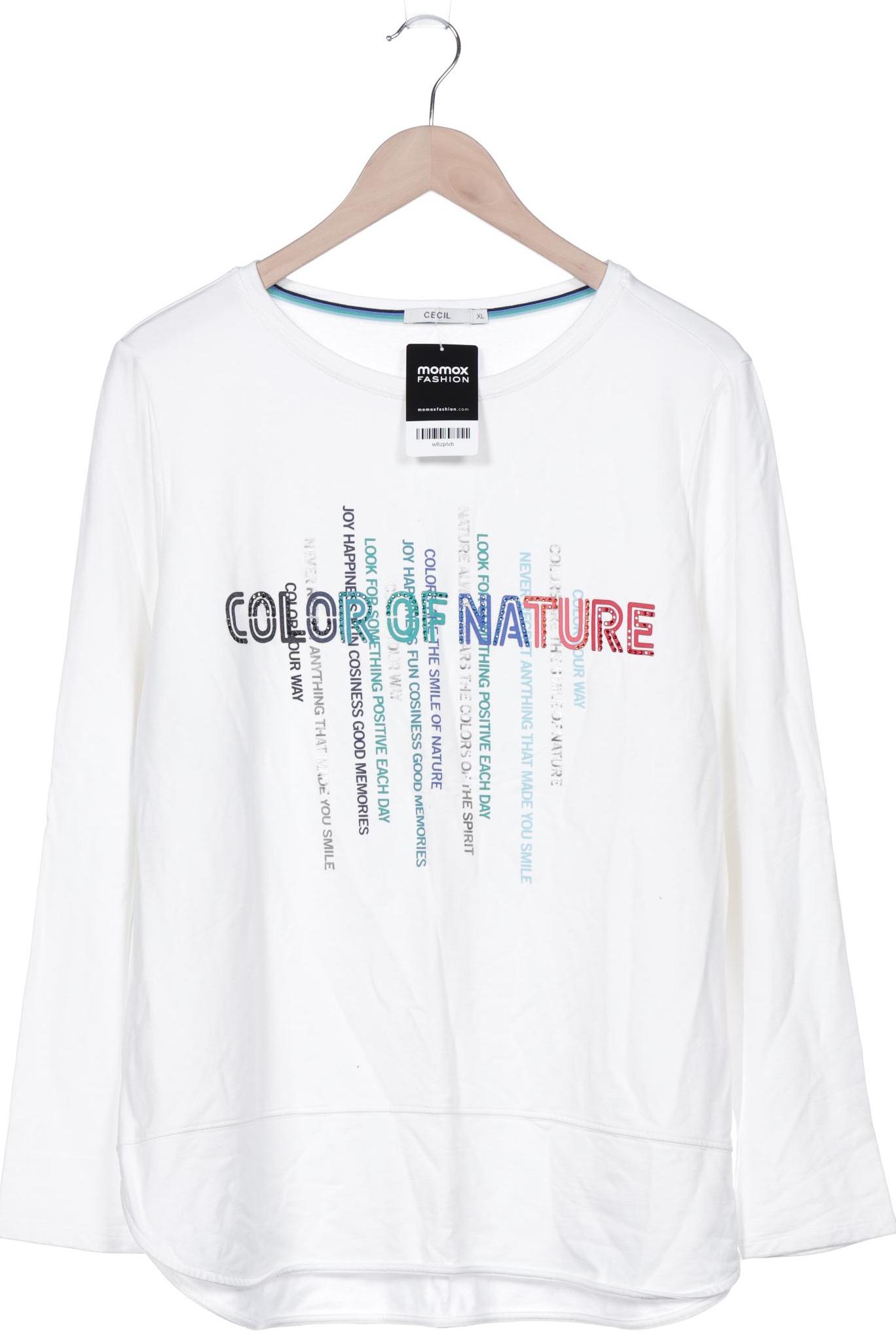 

Cecil Damen Sweatshirt, weiß, Gr. 44
