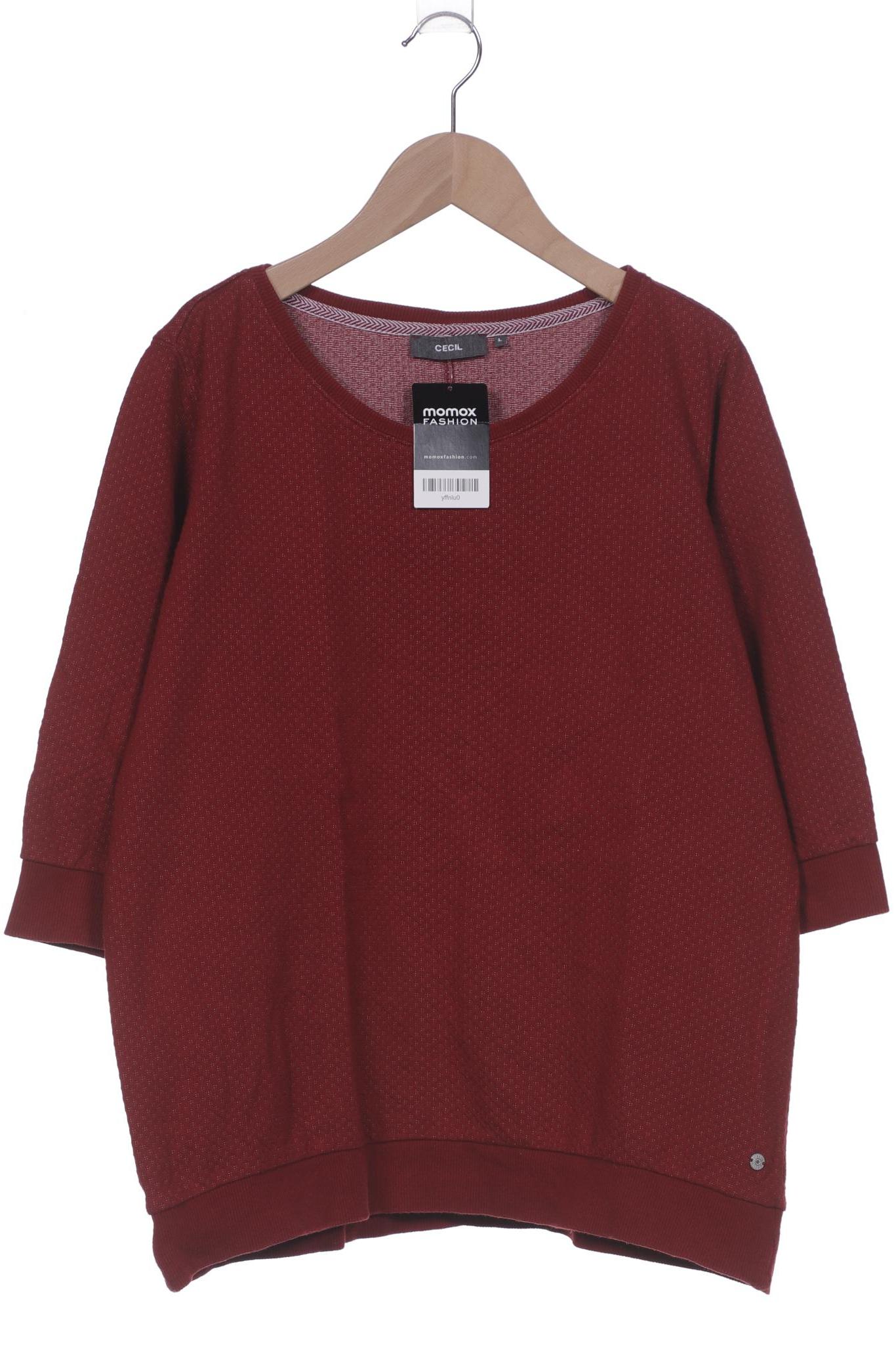 

Cecil Damen Sweatshirt, bordeaux, Gr. 42