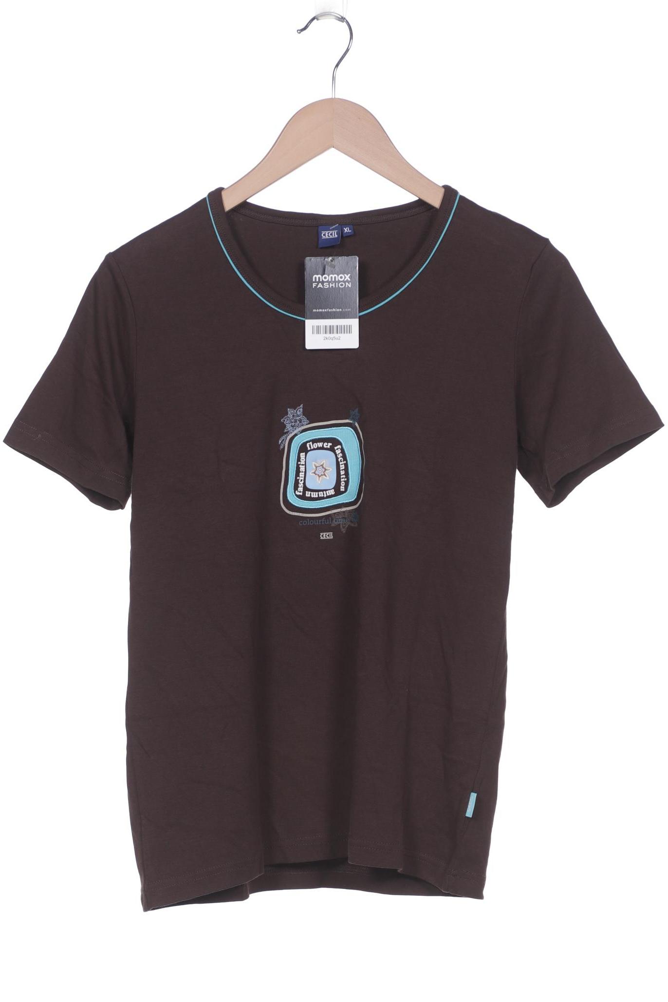 

Cecil Damen T-Shirt, braun, Gr. 38