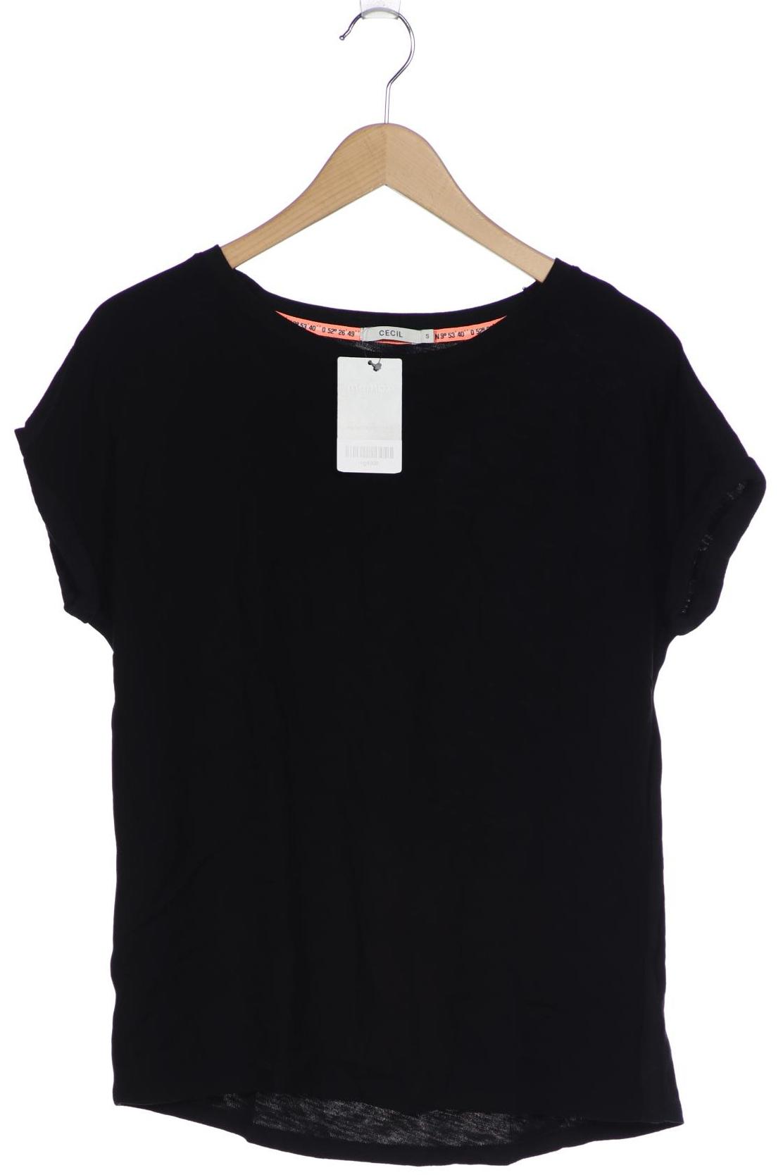 

CECIL Damen T-Shirt, schwarz