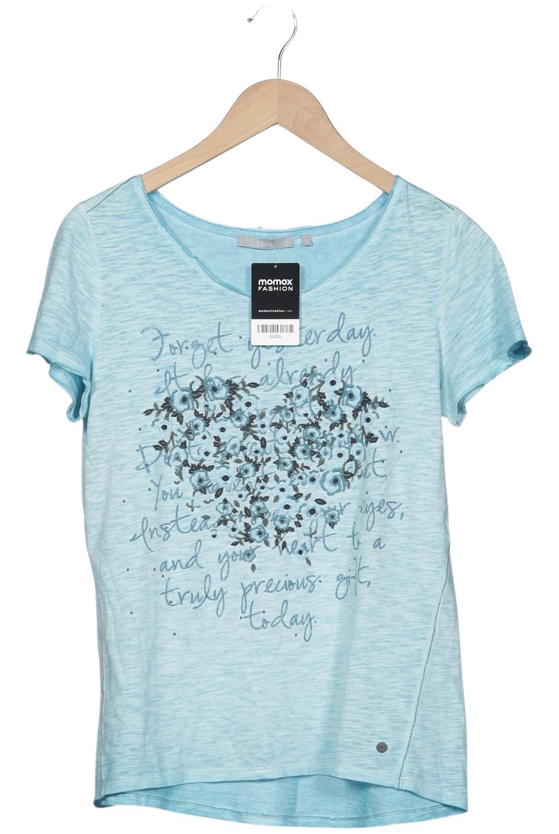 

Cecil Damen T-Shirt, blau, Gr. 36