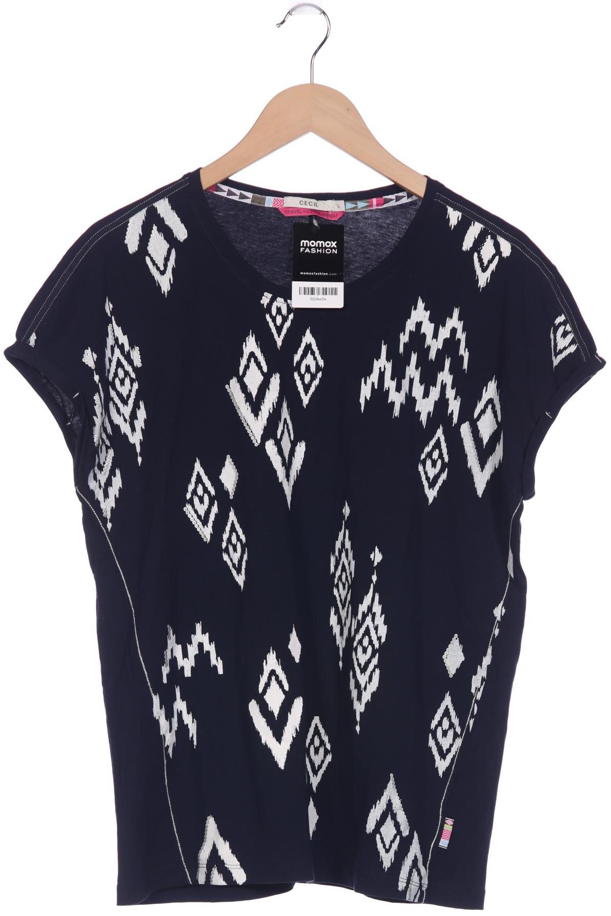 

Cecil Damen T-Shirt, marineblau, Gr. 42