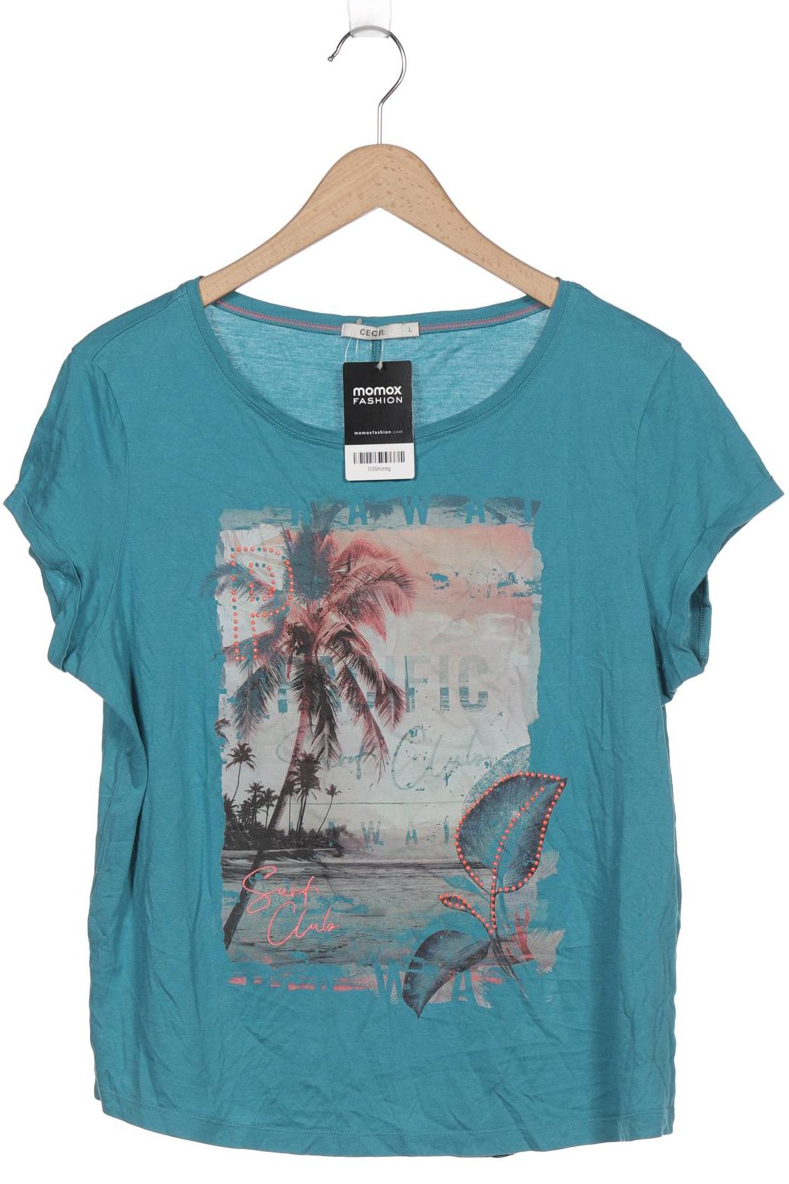 

Cecil Damen T-Shirt, blau, Gr. 42