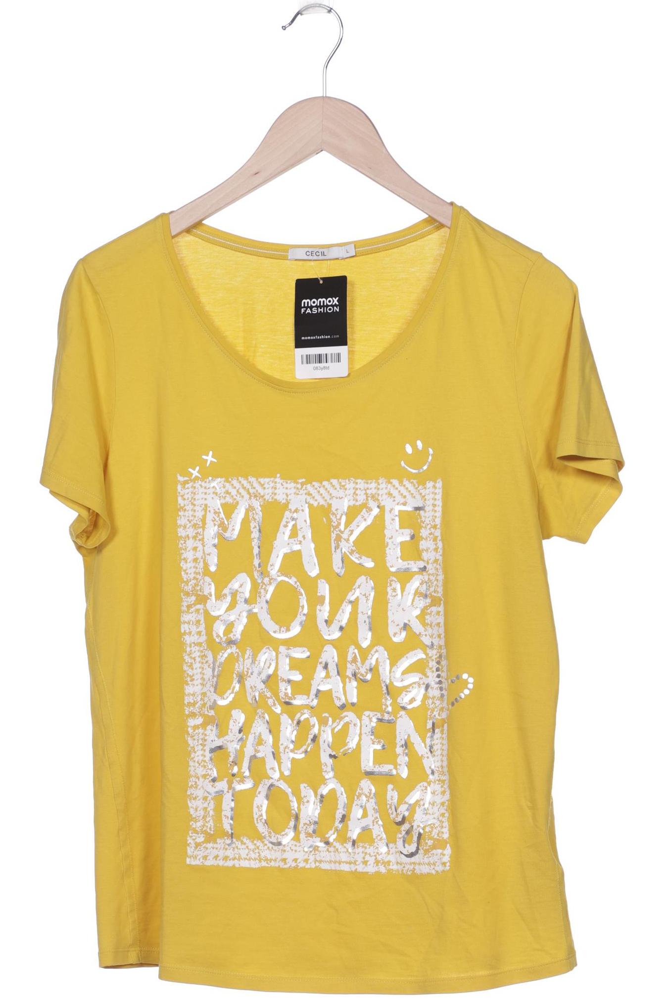 

CECIL Damen T-Shirt, gelb