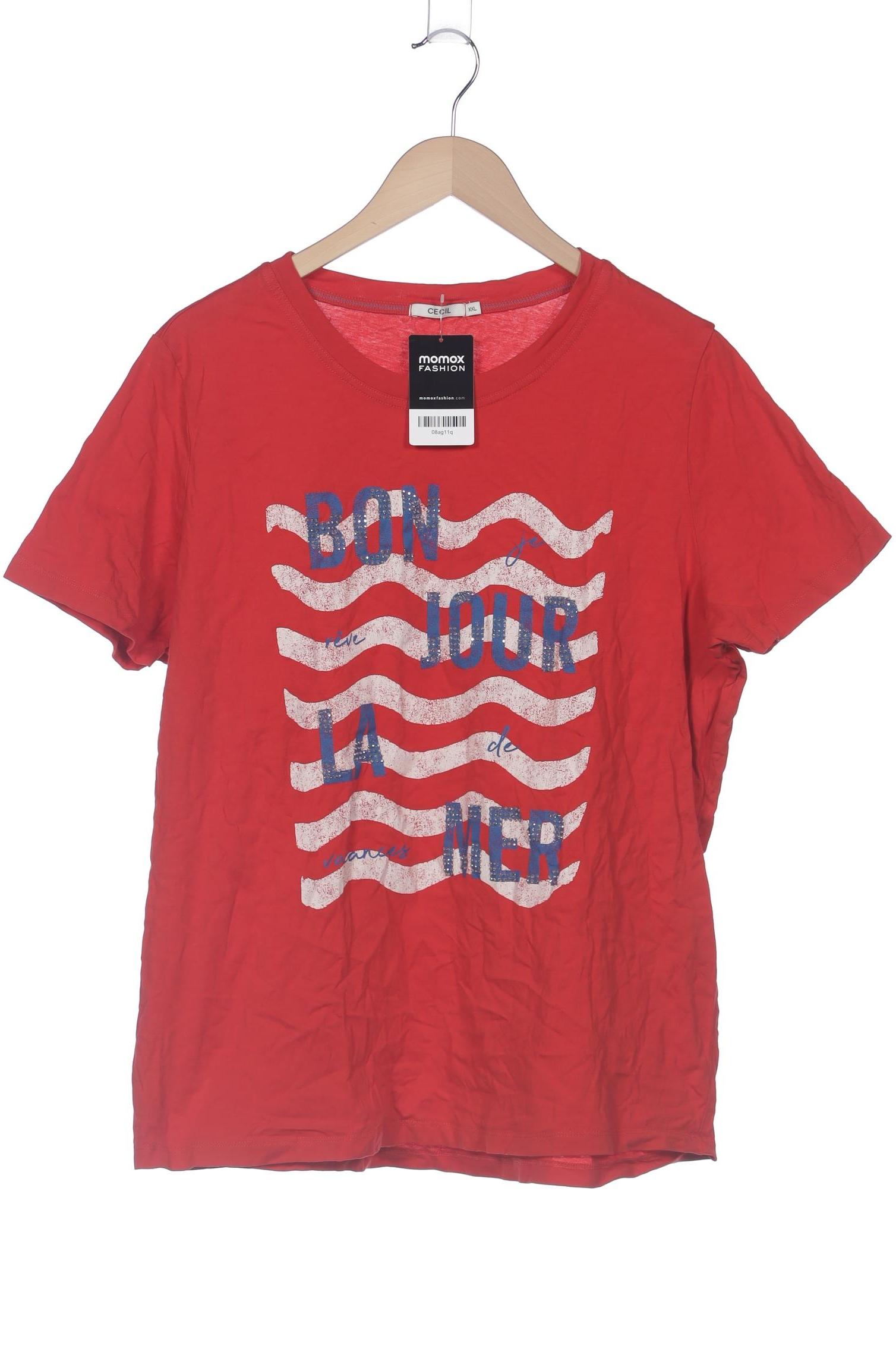 

Cecil Damen T-Shirt, rot, Gr. 46
