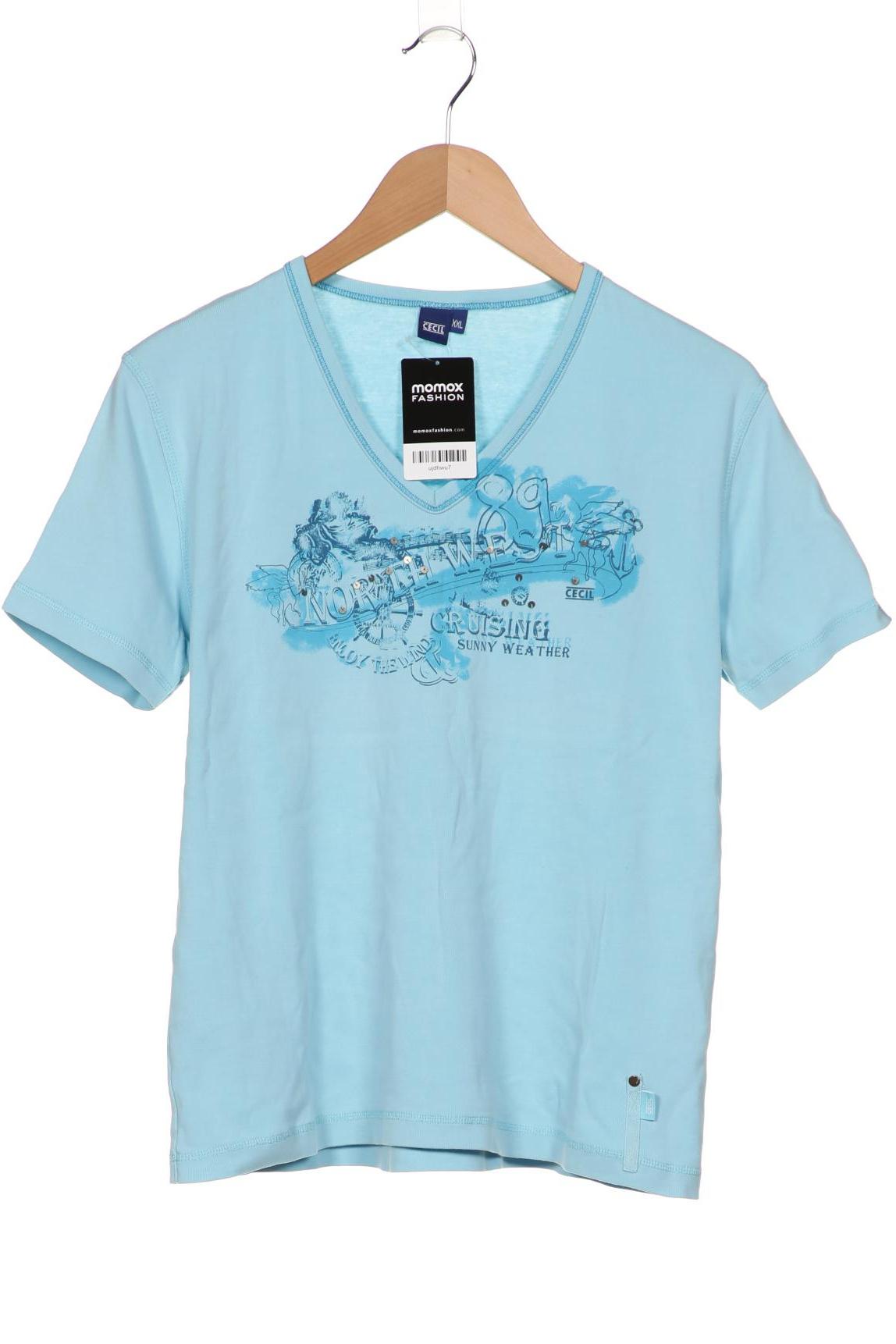 

CECIL Damen T-Shirt, hellblau