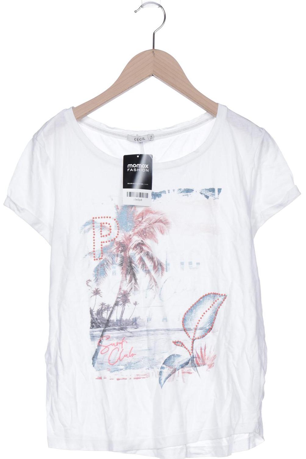 

Cecil Damen T-Shirt, weiß, Gr. 34