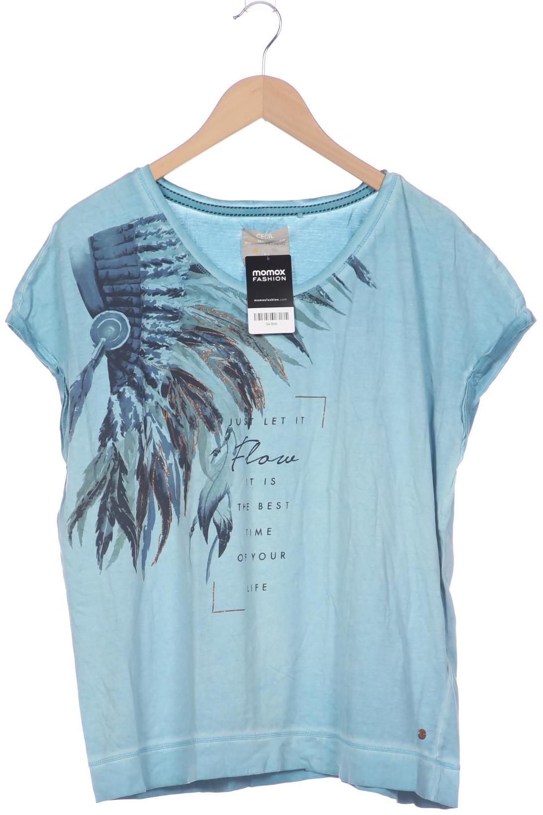 

Cecil Damen T-Shirt, blau, Gr. 44