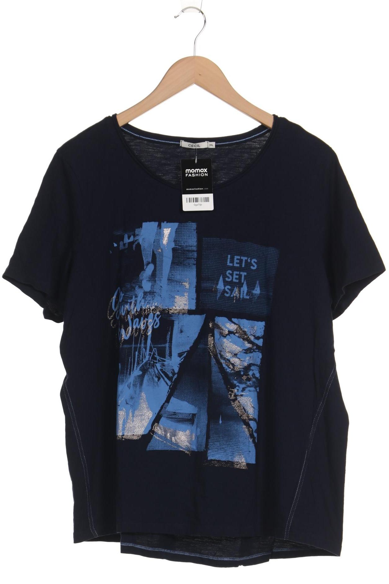 

Cecil Damen T-Shirt, marineblau, Gr. 46