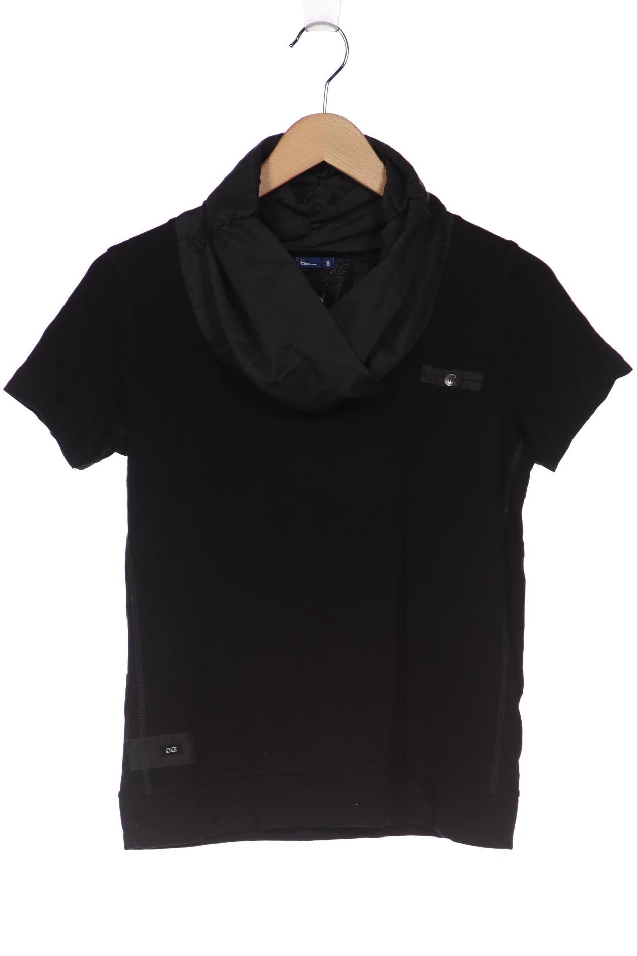 

CECIL Damen T-Shirt, schwarz