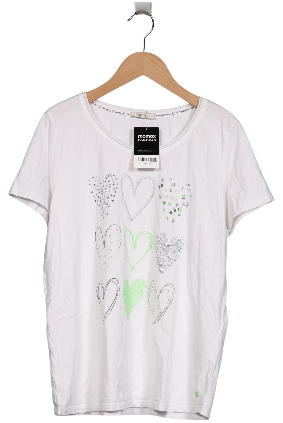 

Cecil Damen T-Shirt, weiß, Gr. 42