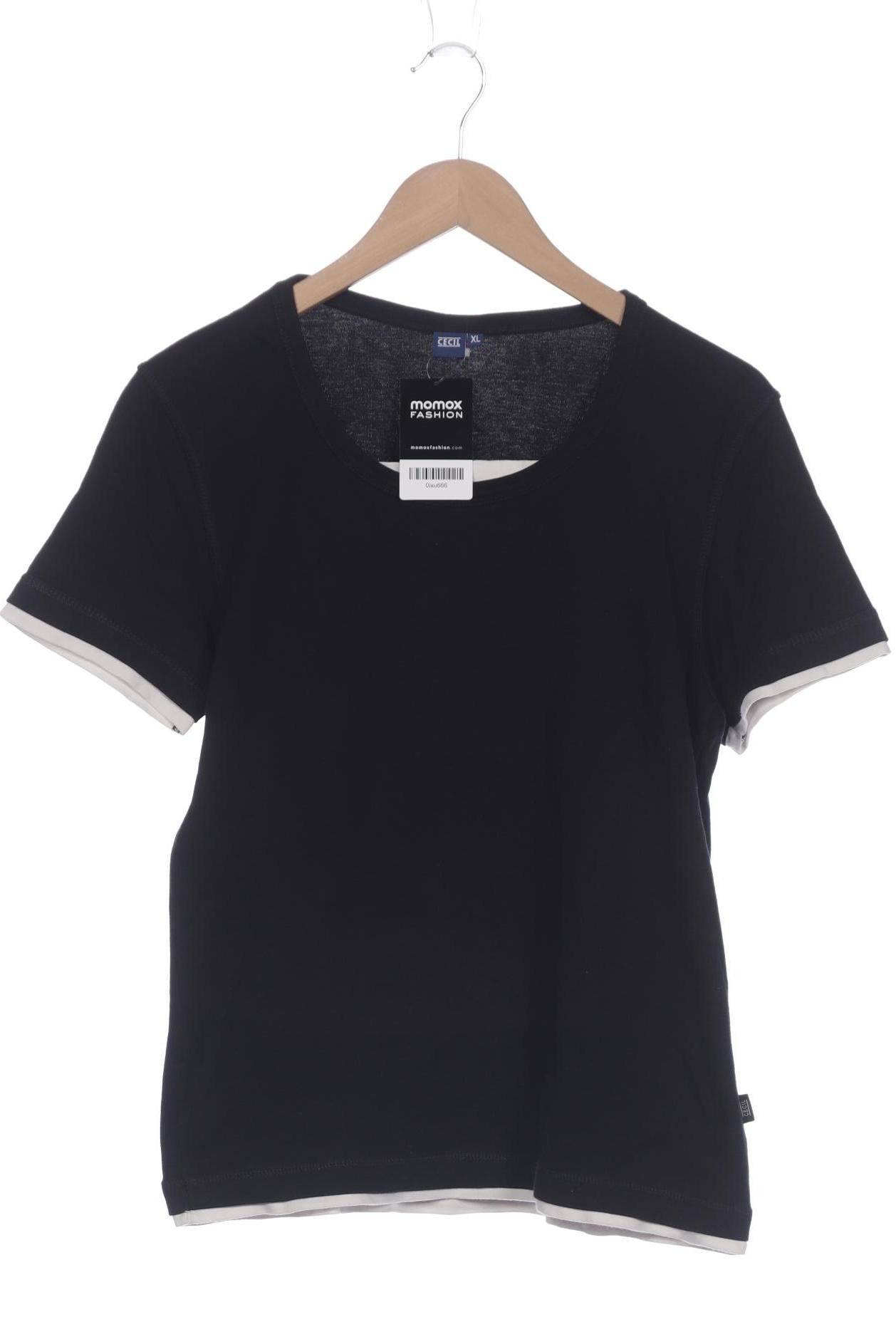 

Cecil Damen T-Shirt, schwarz, Gr. 44