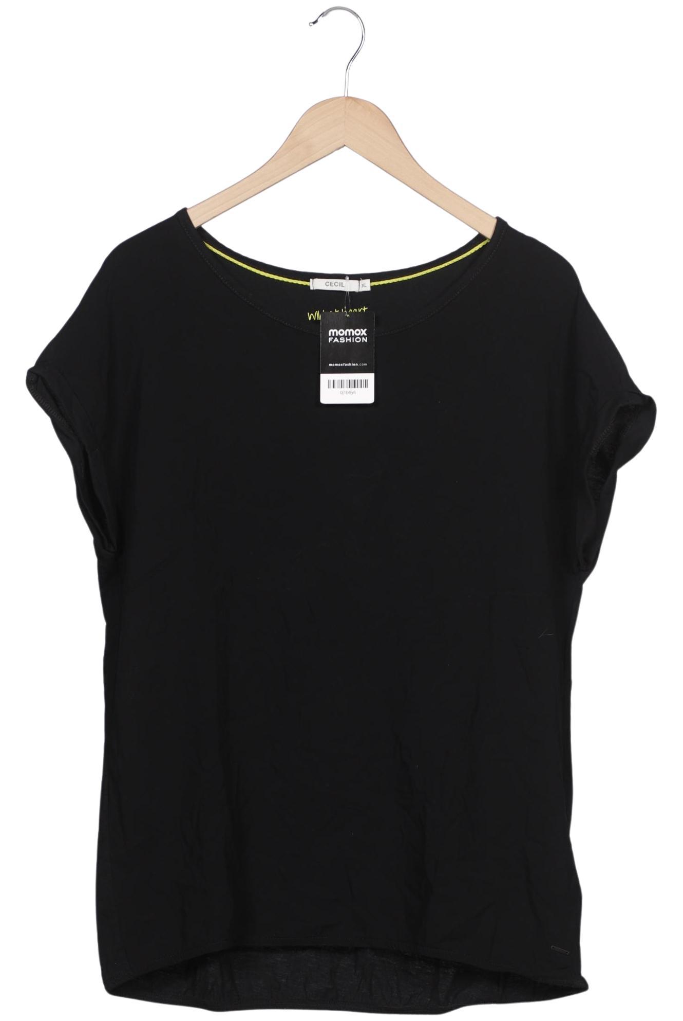 

Cecil Damen T-Shirt, schwarz, Gr. 44