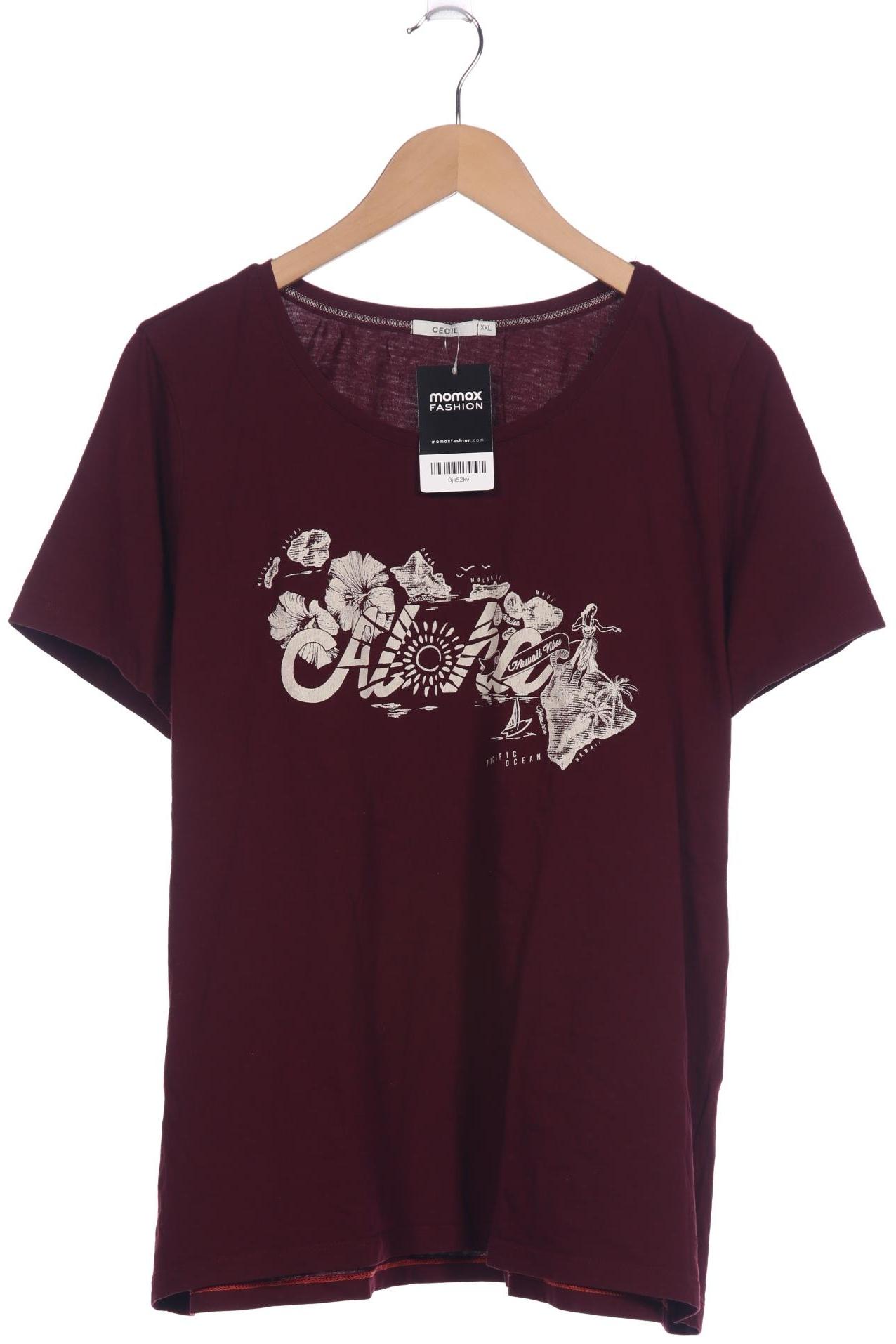 

Cecil Damen T-Shirt, bordeaux, Gr. 46
