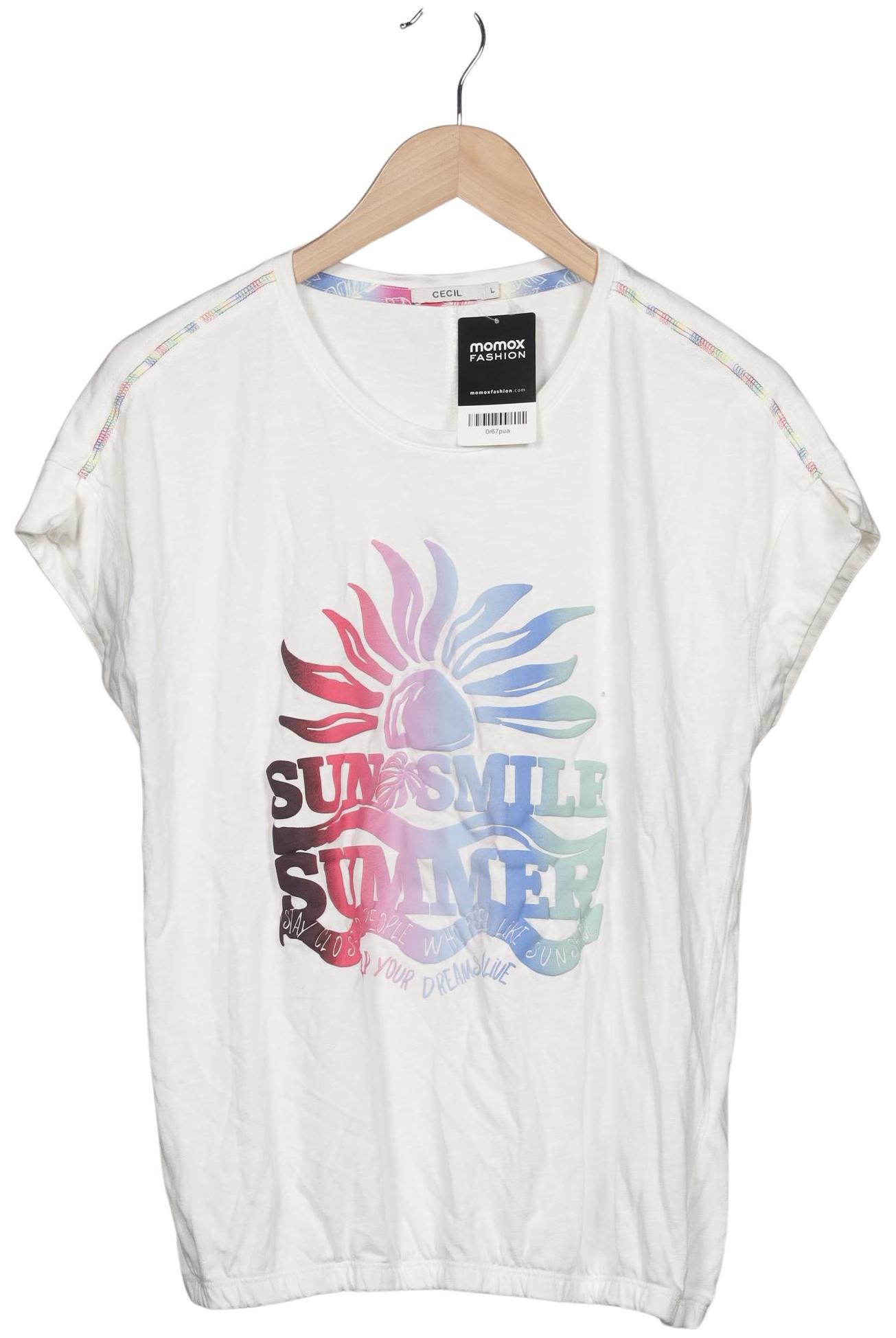 

Cecil Damen T-Shirt, weiß, Gr. 42