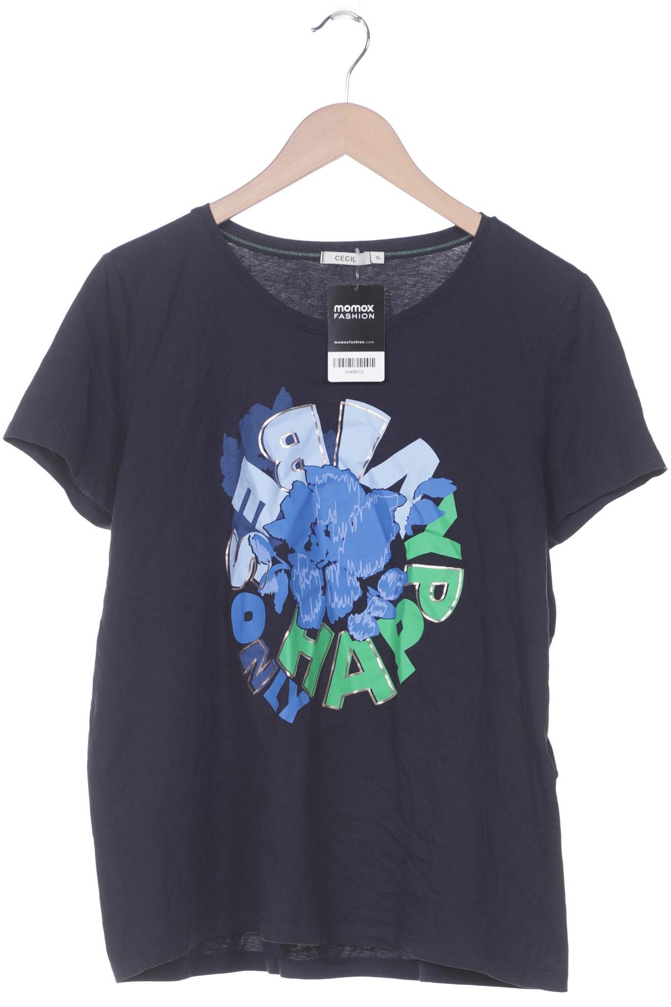 

CECIL Damen T-Shirt, marineblau