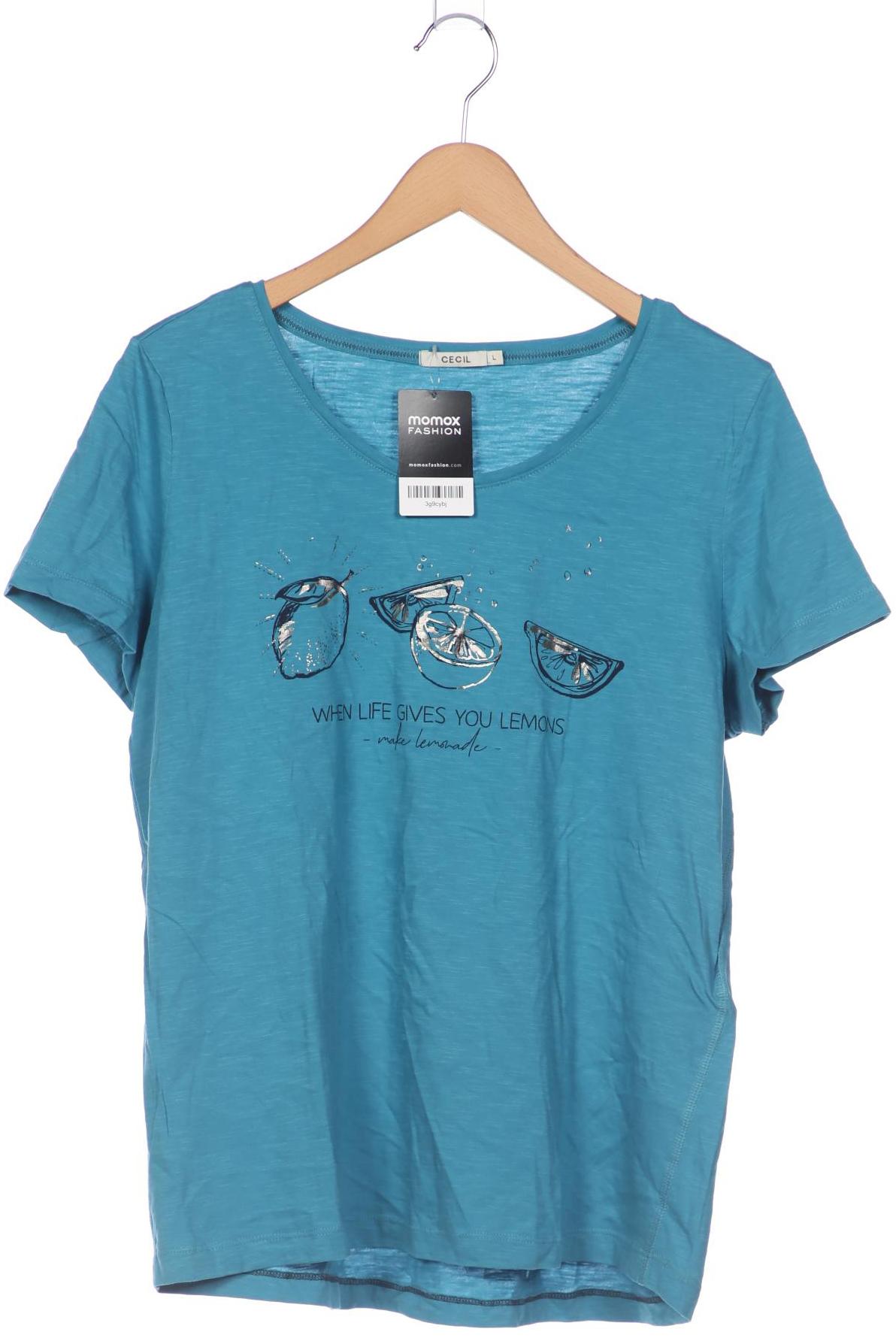 

Cecil Damen T-Shirt, blau, Gr. 42