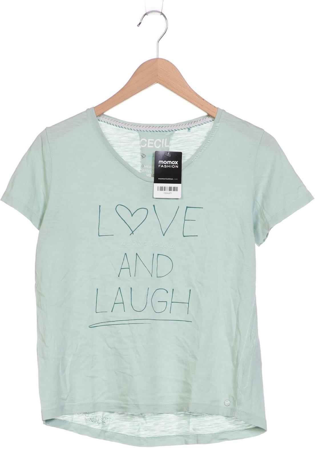 

Cecil Damen T-Shirt, hellgrün, Gr. 36