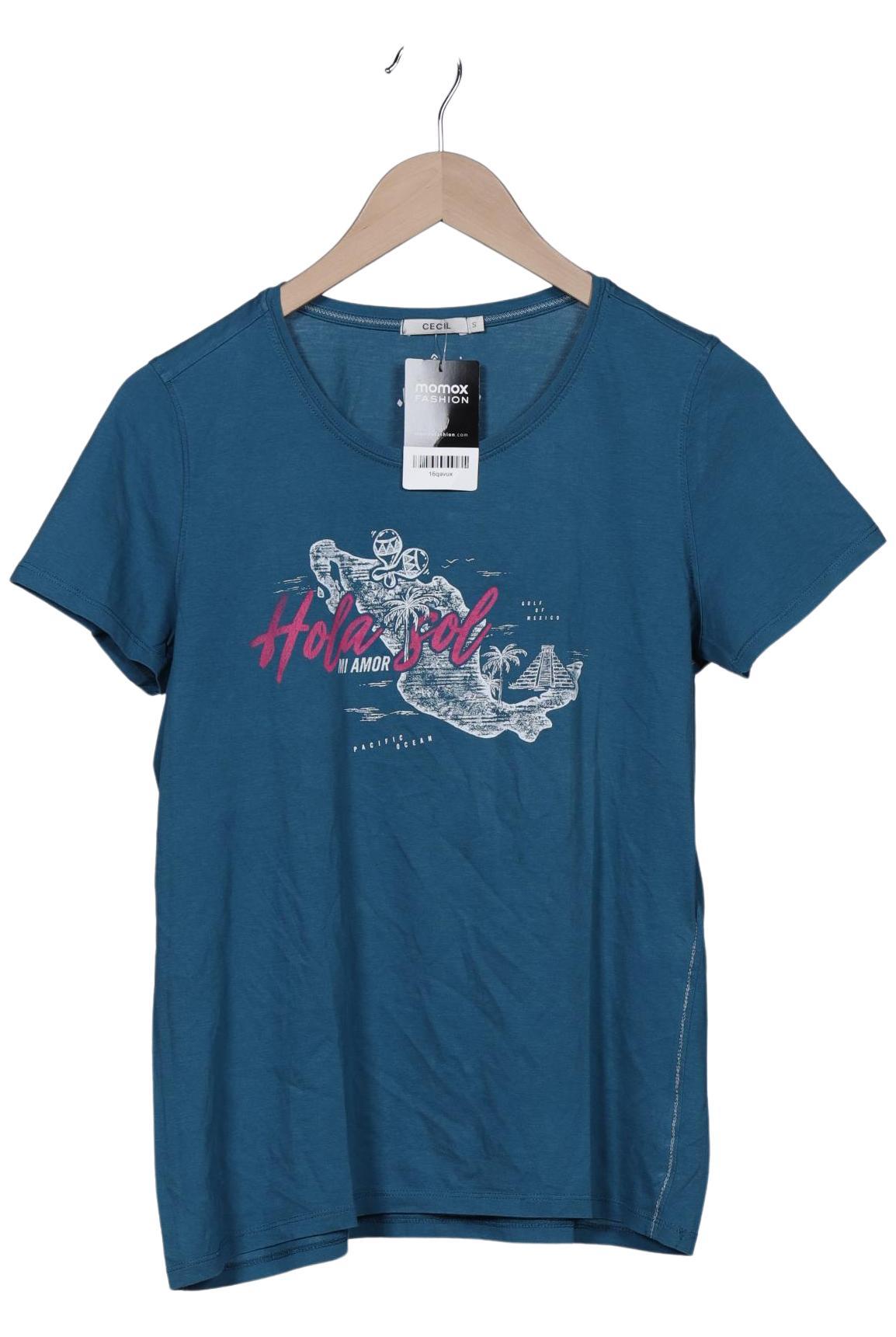

Cecil Damen T-Shirt, blau, Gr. 36