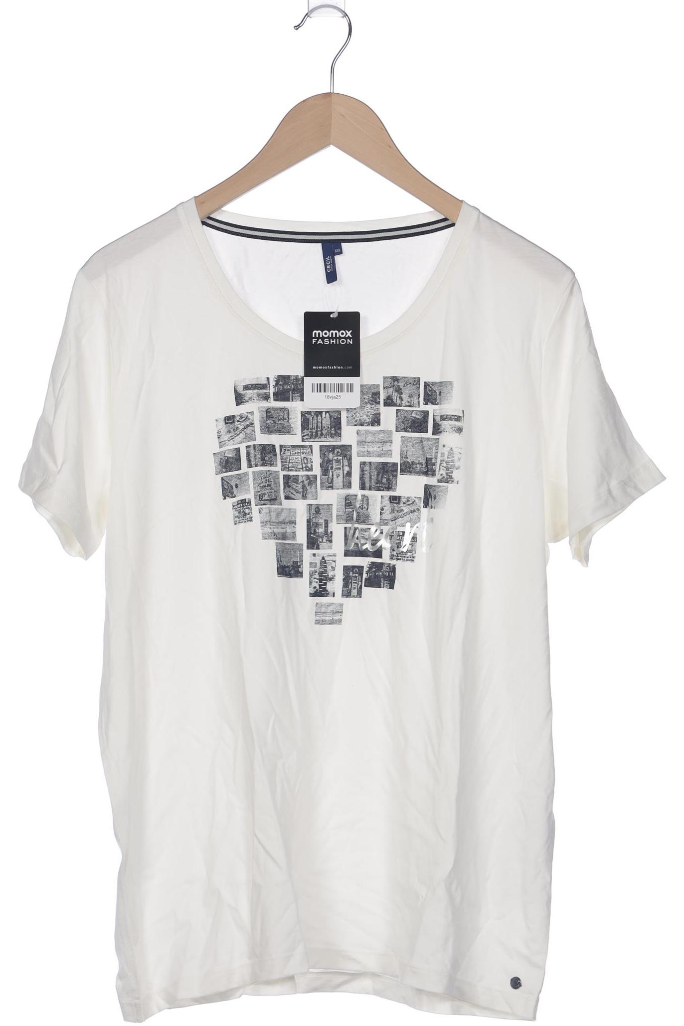 

Cecil Damen T-Shirt, cremeweiß, Gr. 46