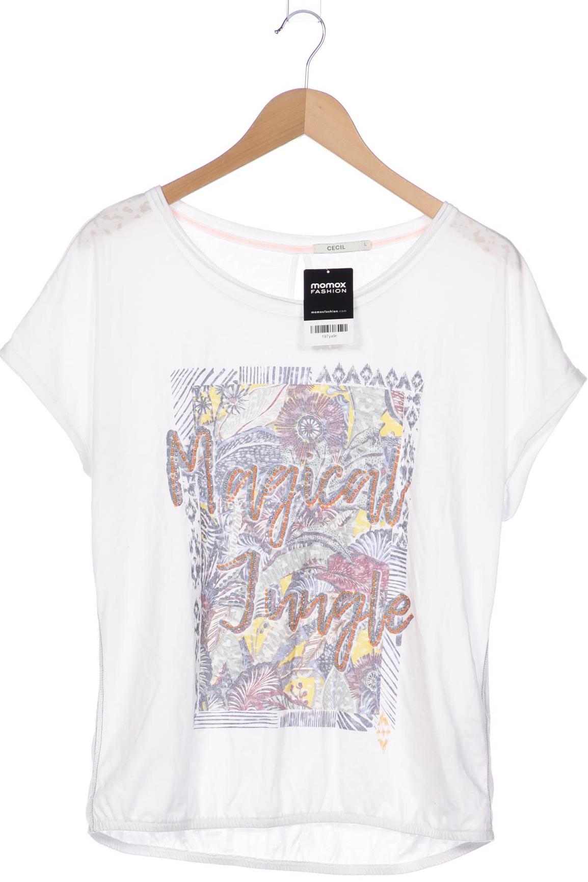 

Cecil Damen T-Shirt, weiß, Gr. 42