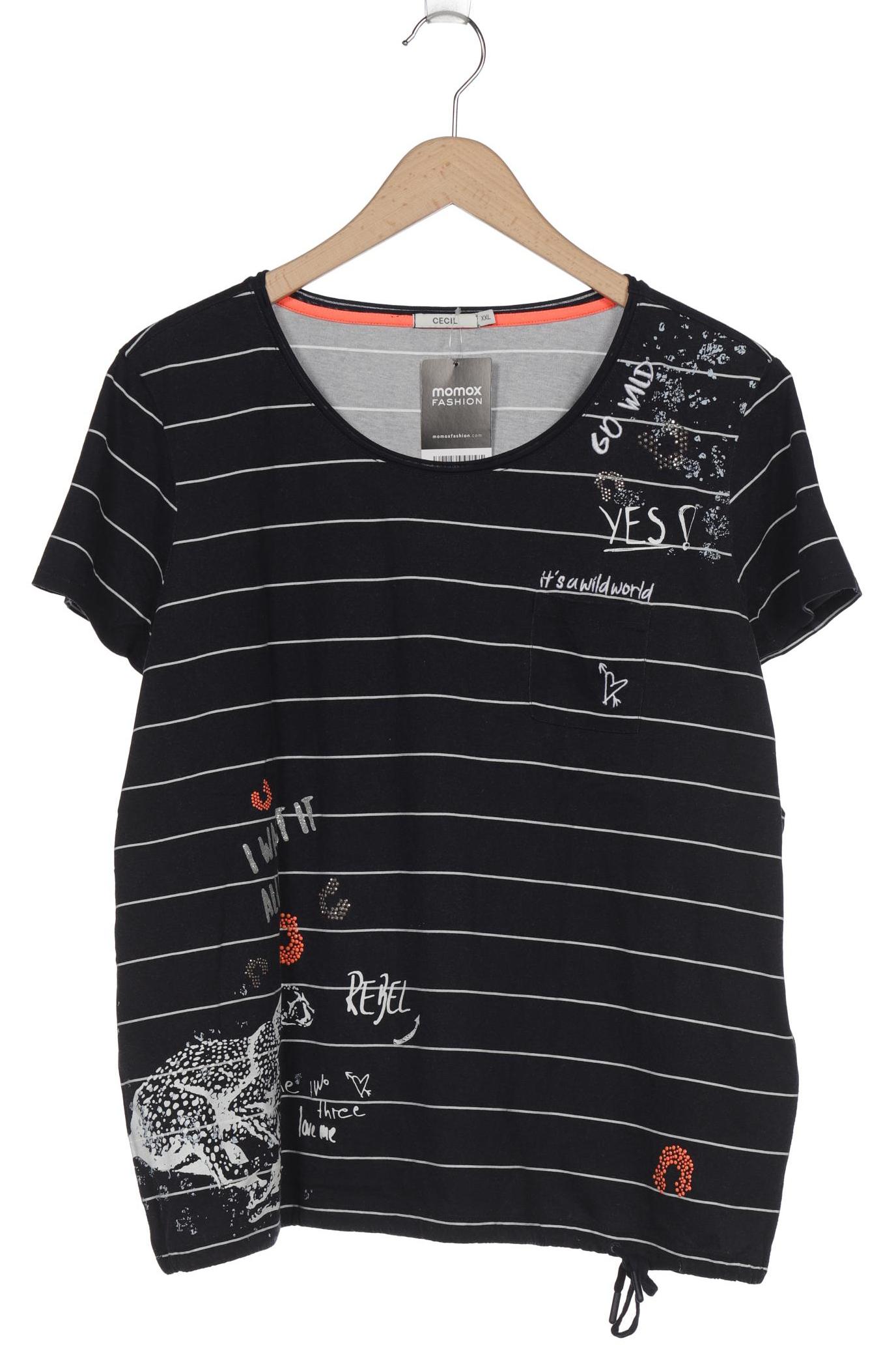 

CECIL Damen T-Shirt, marineblau