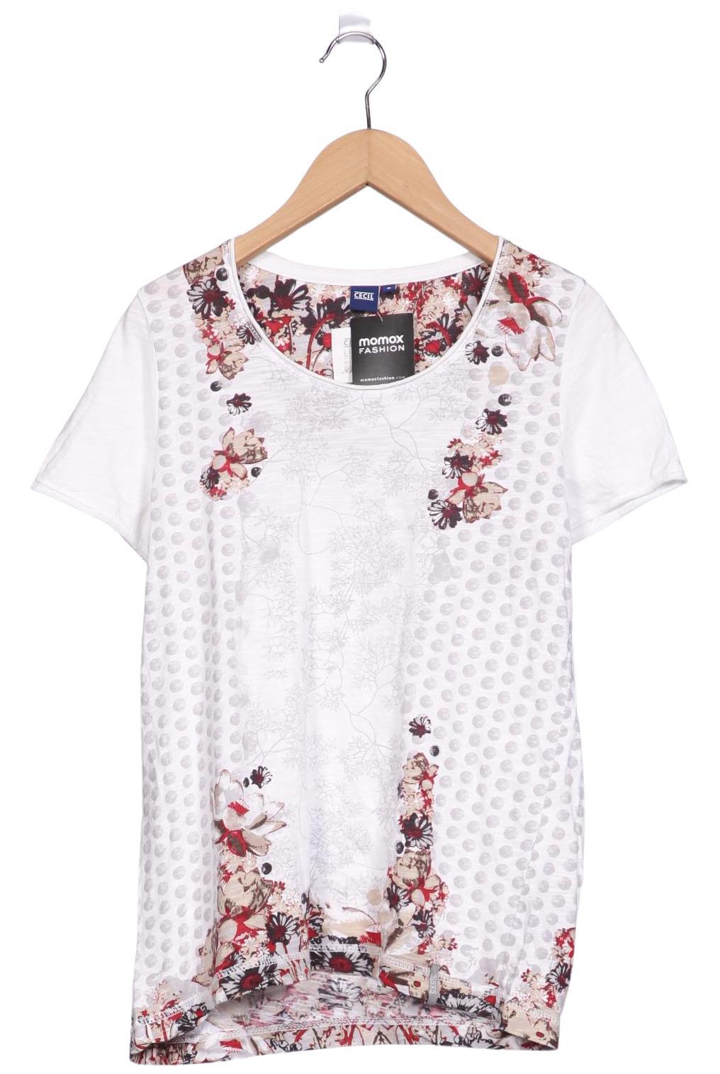

Cecil Damen T-Shirt, weiß, Gr. 36