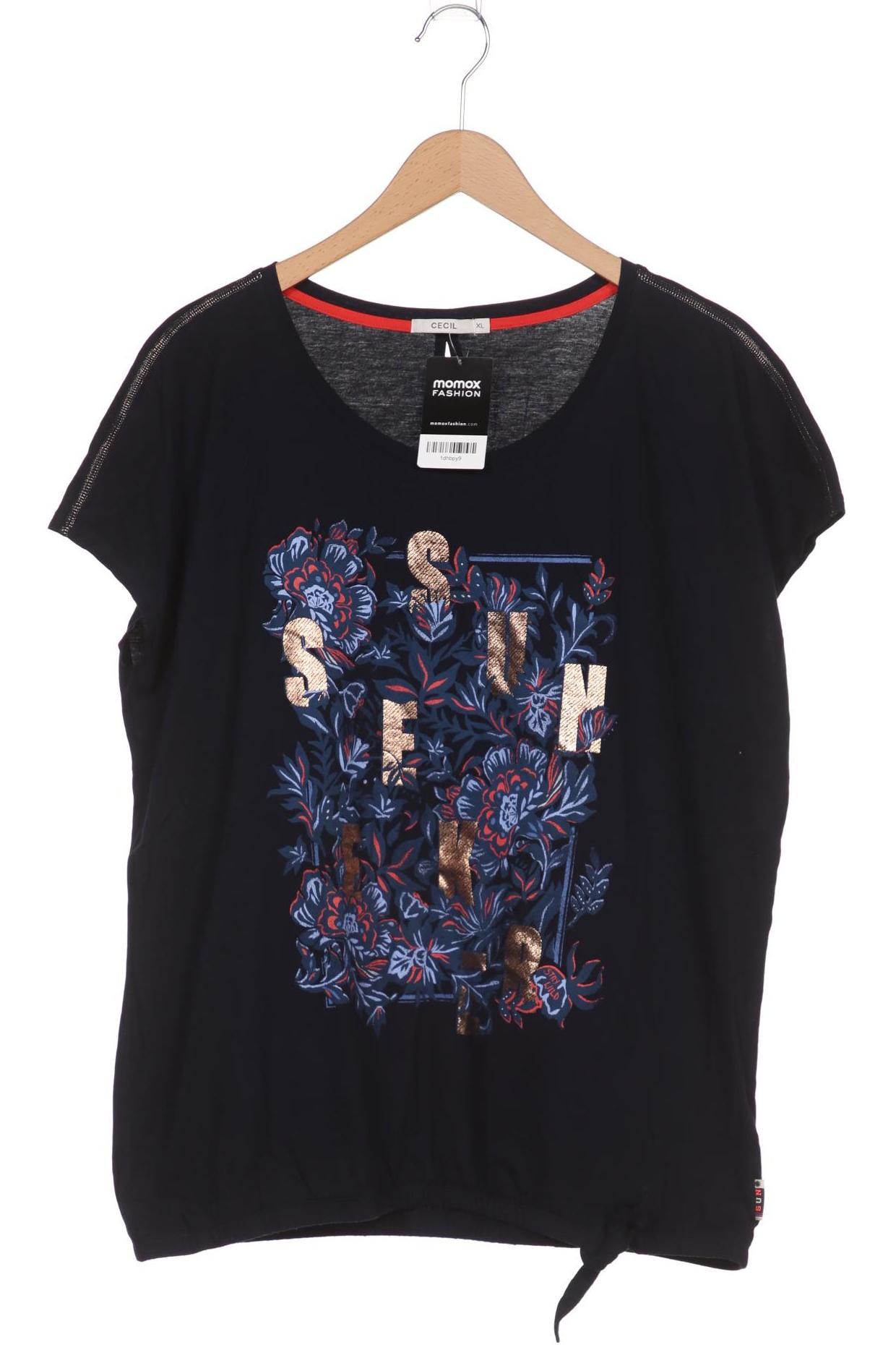 

CECIL Damen T-Shirt, marineblau