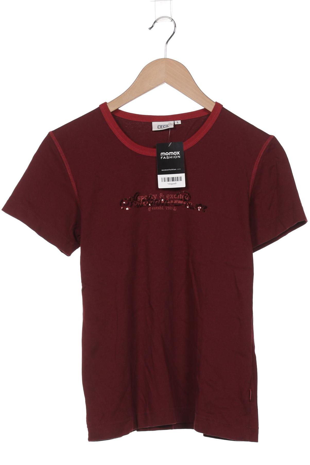 

Cecil Damen T-Shirt, bordeaux, Gr. 42