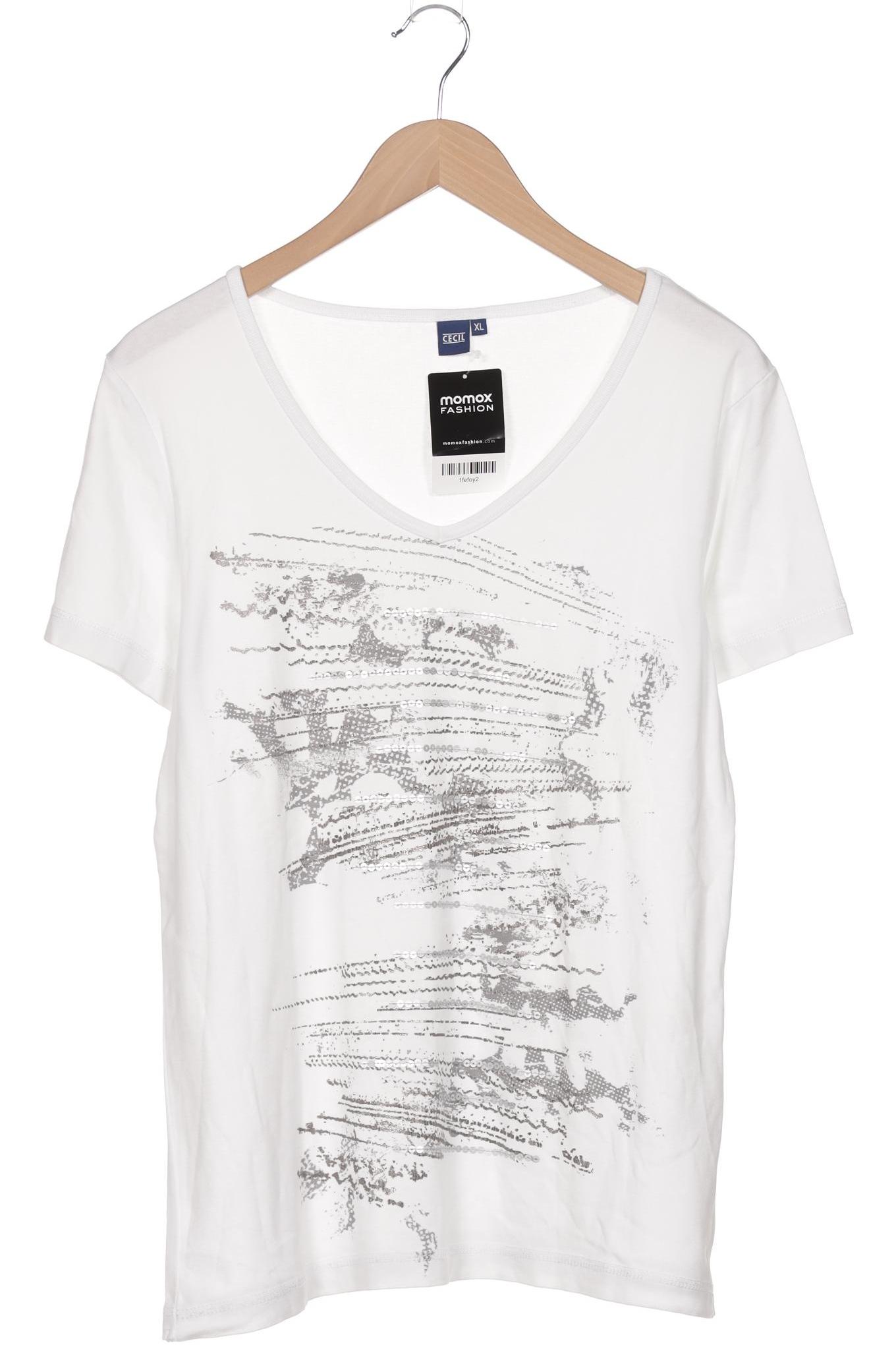 

Cecil Damen T-Shirt, weiß, Gr. 44