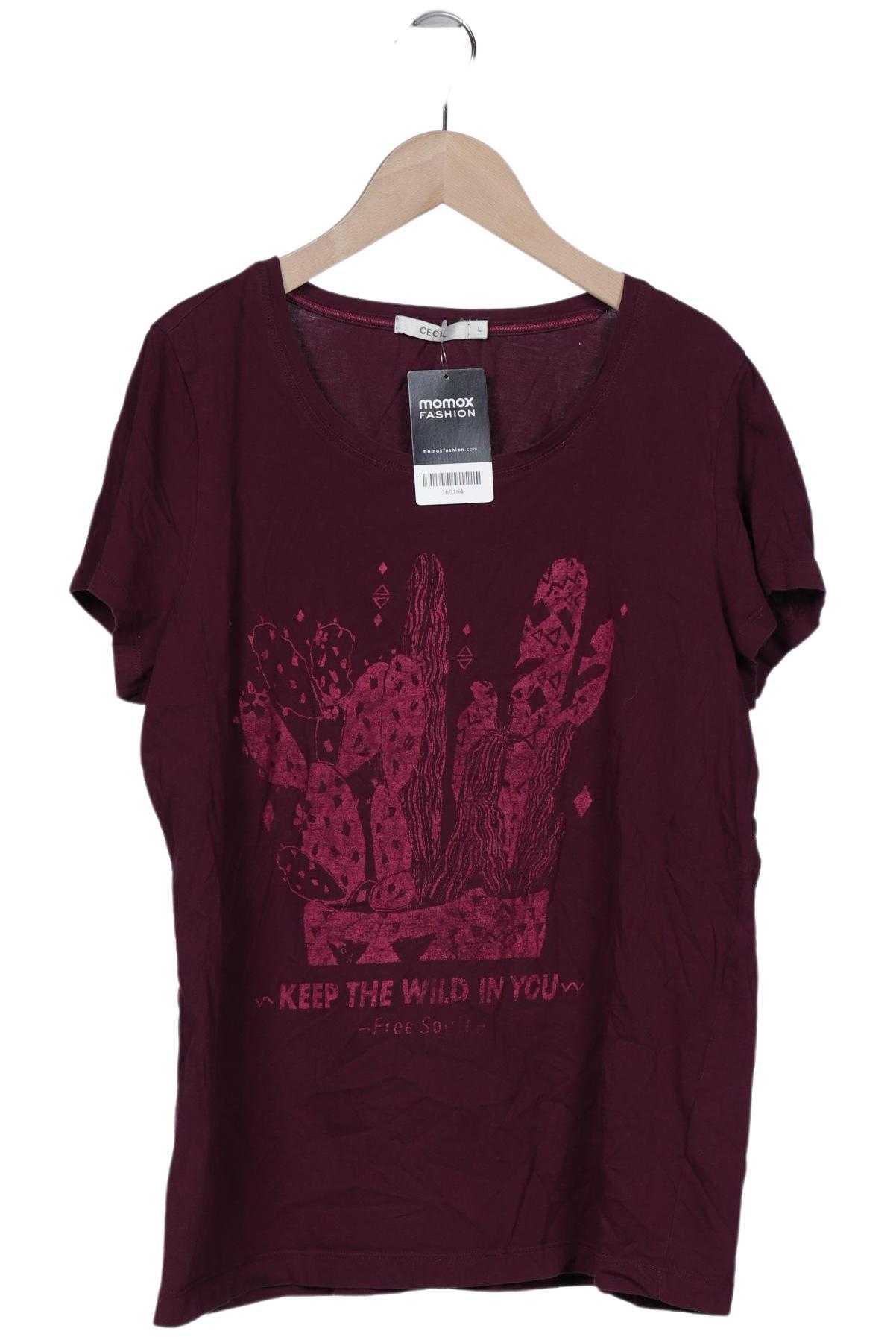 

Cecil Damen T-Shirt, bordeaux, Gr. 42