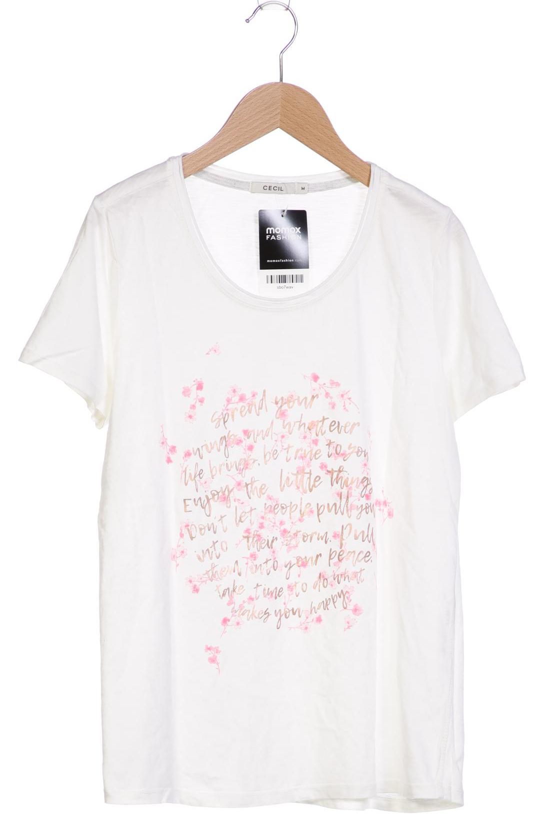 

Cecil Damen T-Shirt, cremeweiß, Gr. 38