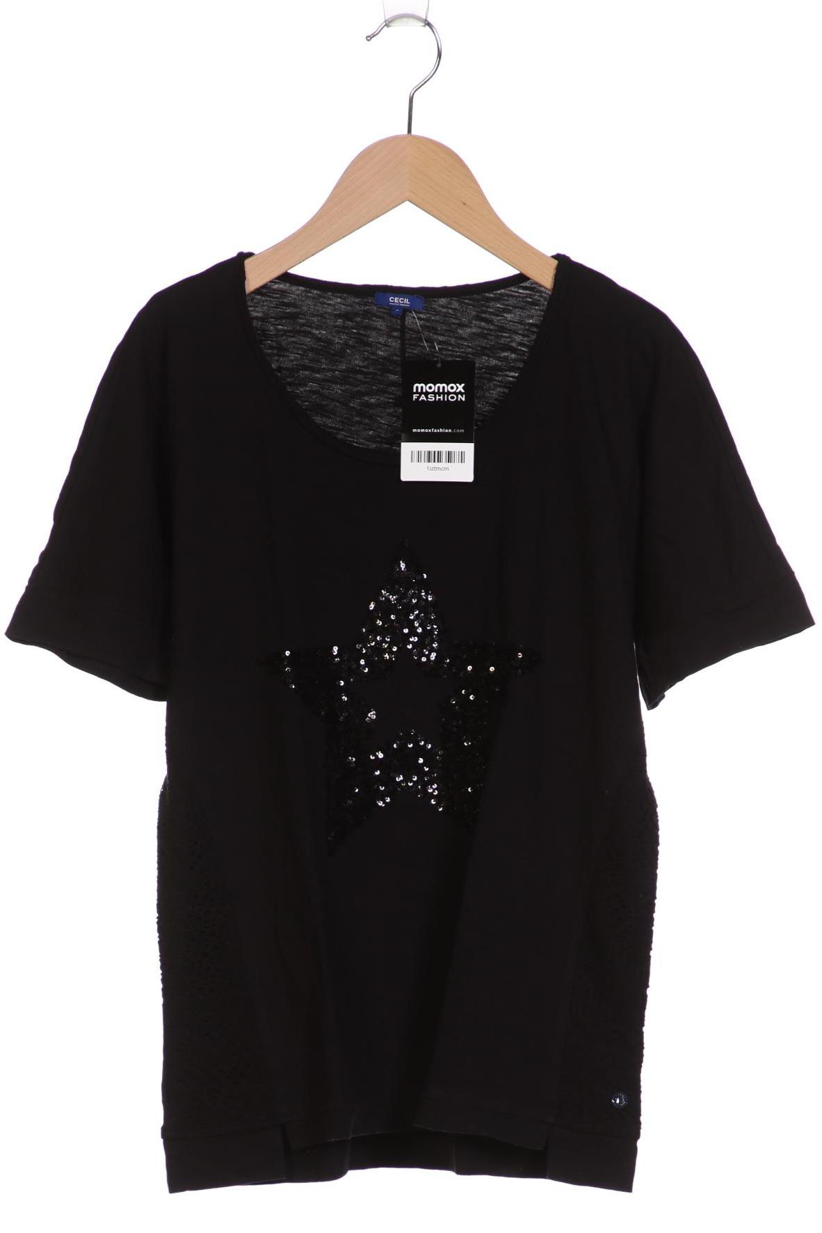 

Cecil Damen T-Shirt, schwarz, Gr. 36