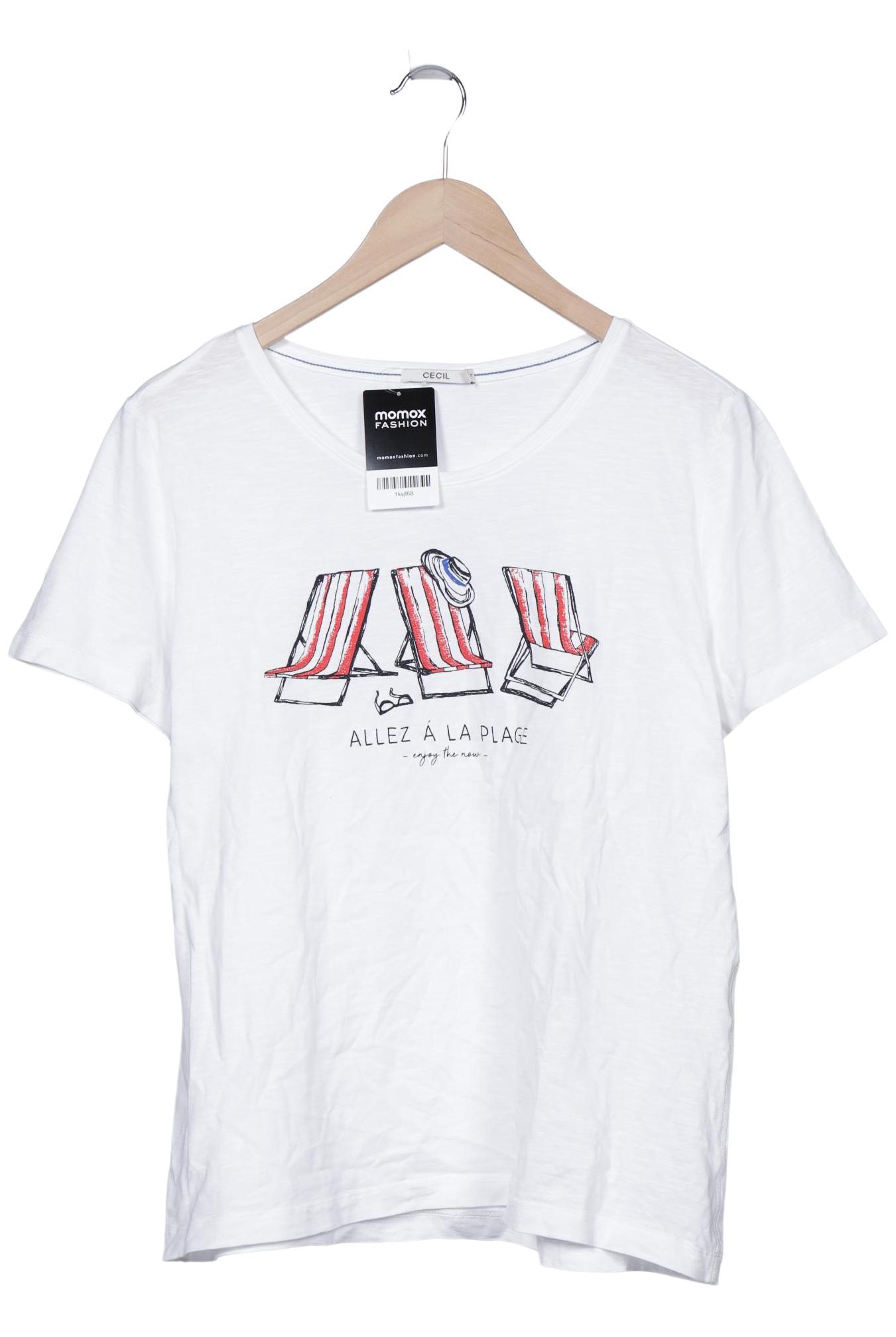 

Cecil Damen T-Shirt, weiß, Gr. 42