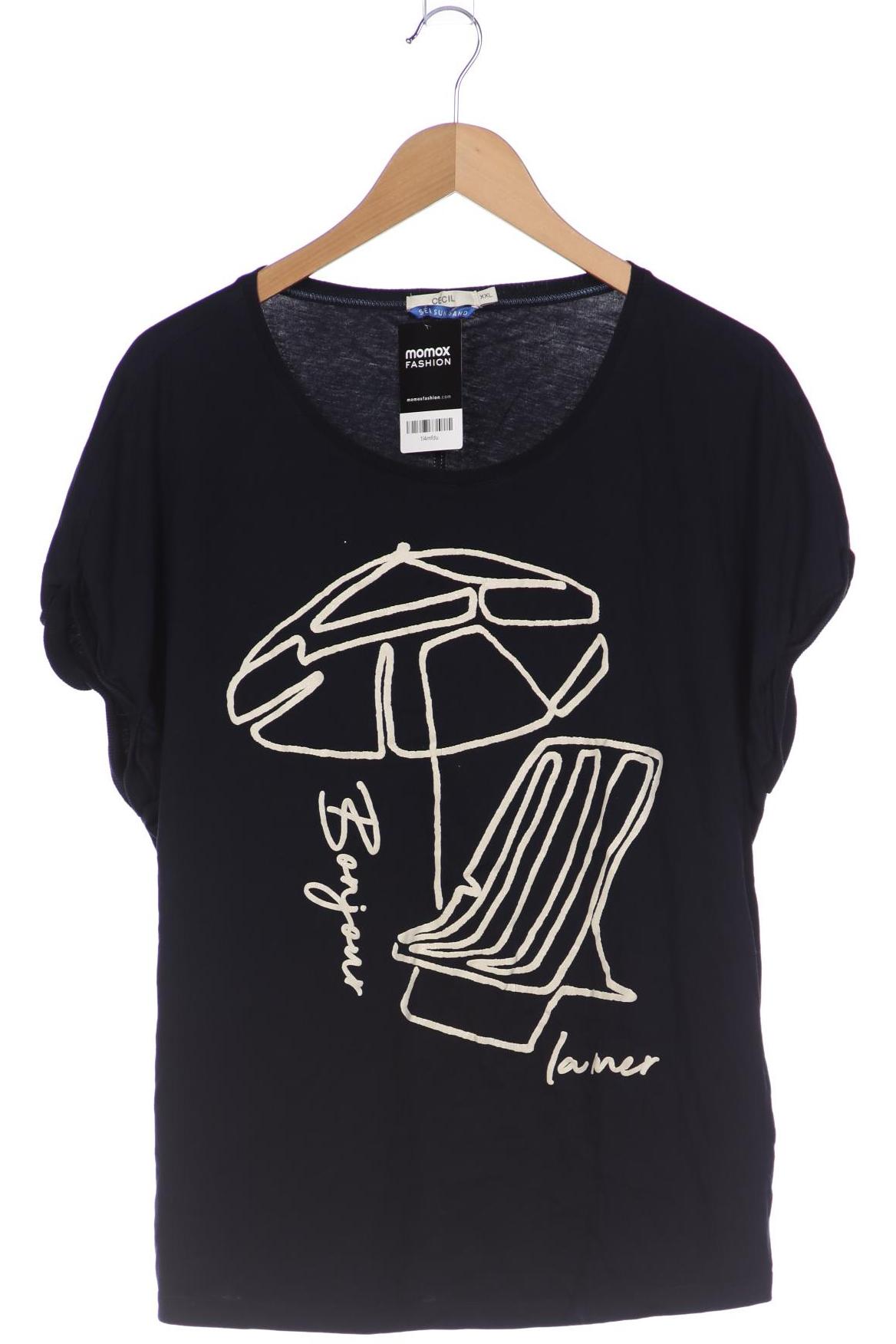 

CECIL Damen T-Shirt, marineblau