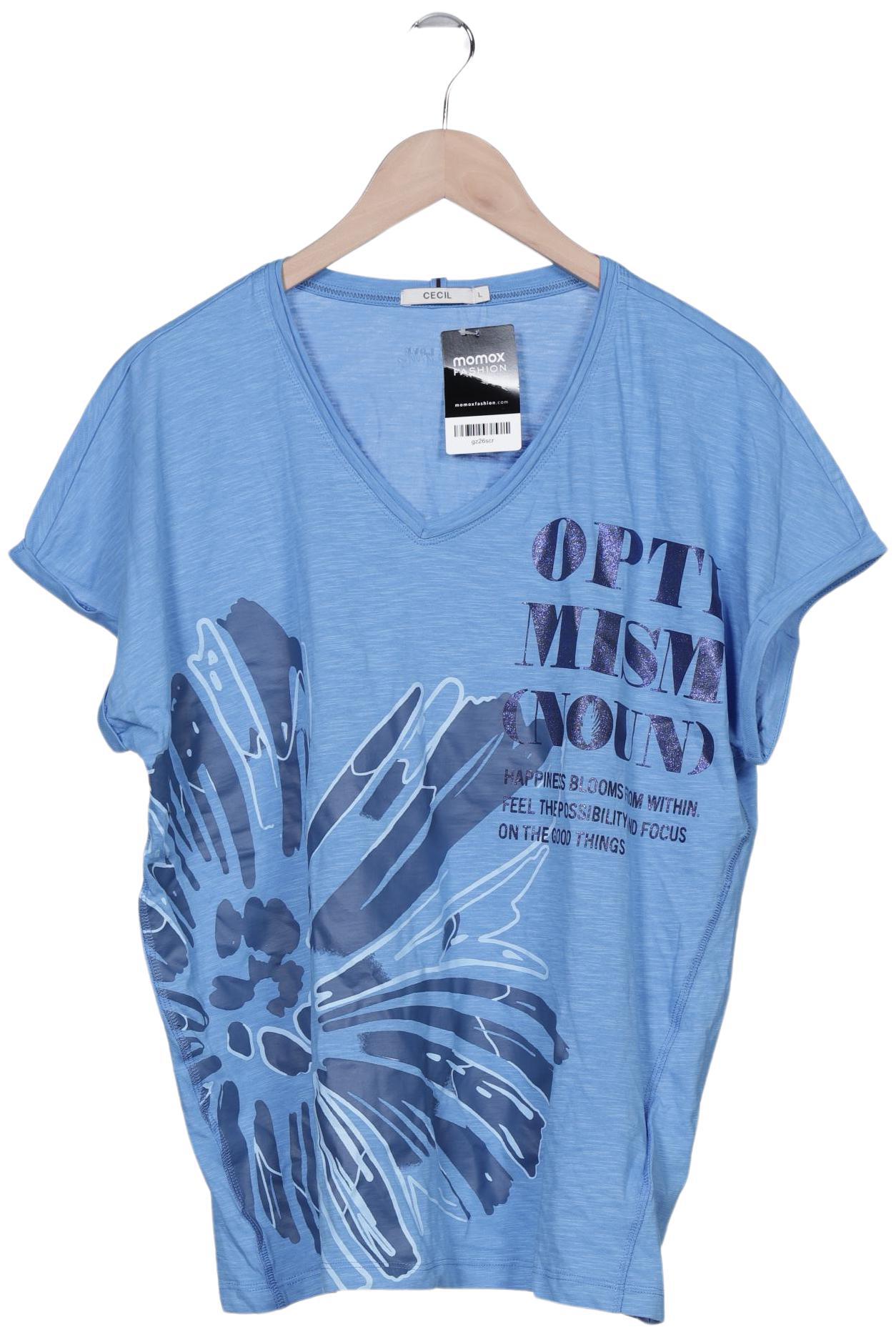 

Cecil Damen T-Shirt, blau, Gr. 42